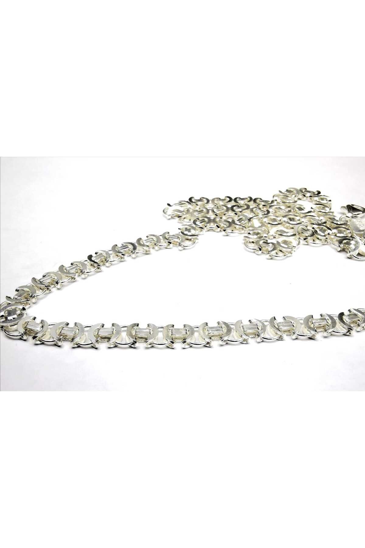 Omar Silver Erkek Euro 5,5 Mm Beyaz Gümüş Kolye Zincir