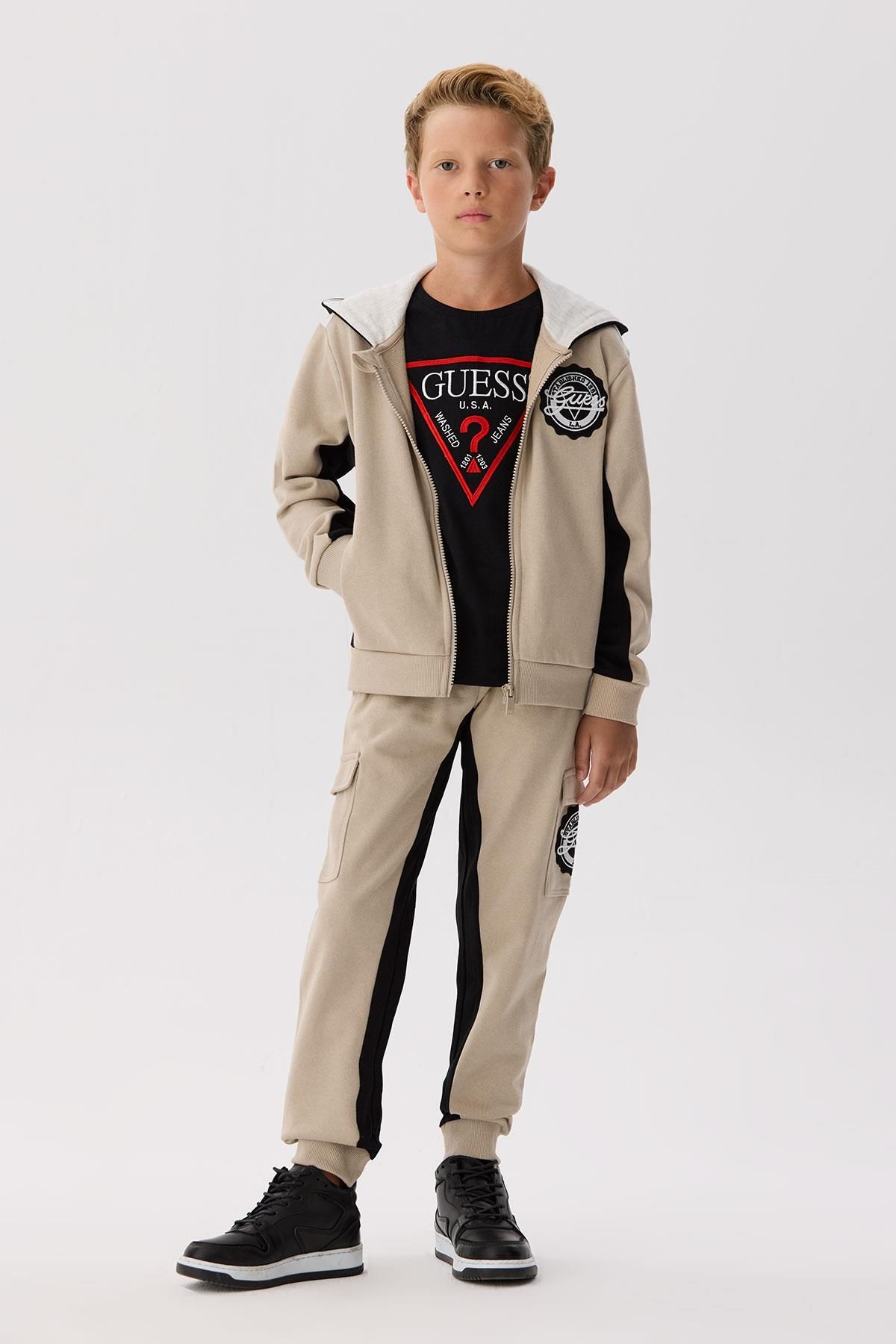 Guess BG Store Erkek Çocuk Bej Eşofman Üstü