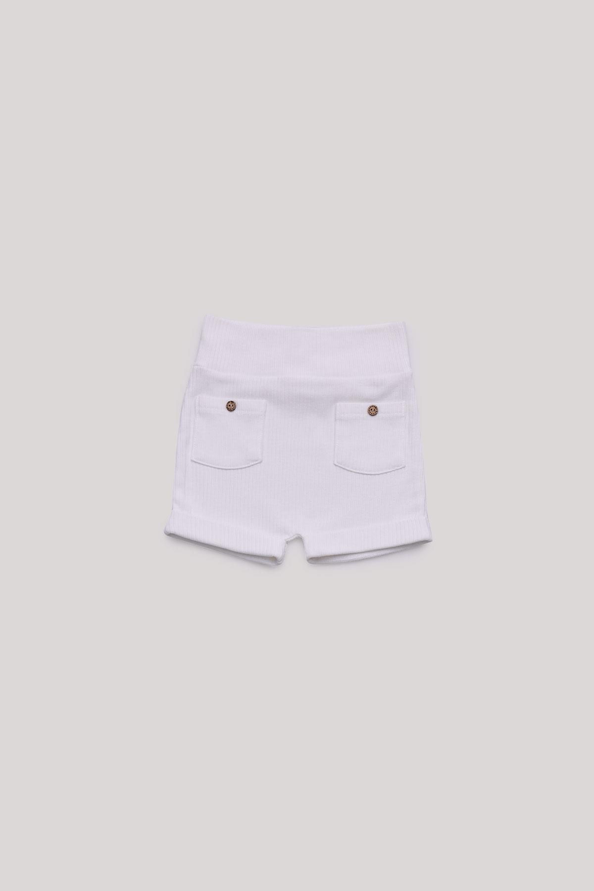 Layette BG Store Erkek Bebek Ekru Şort