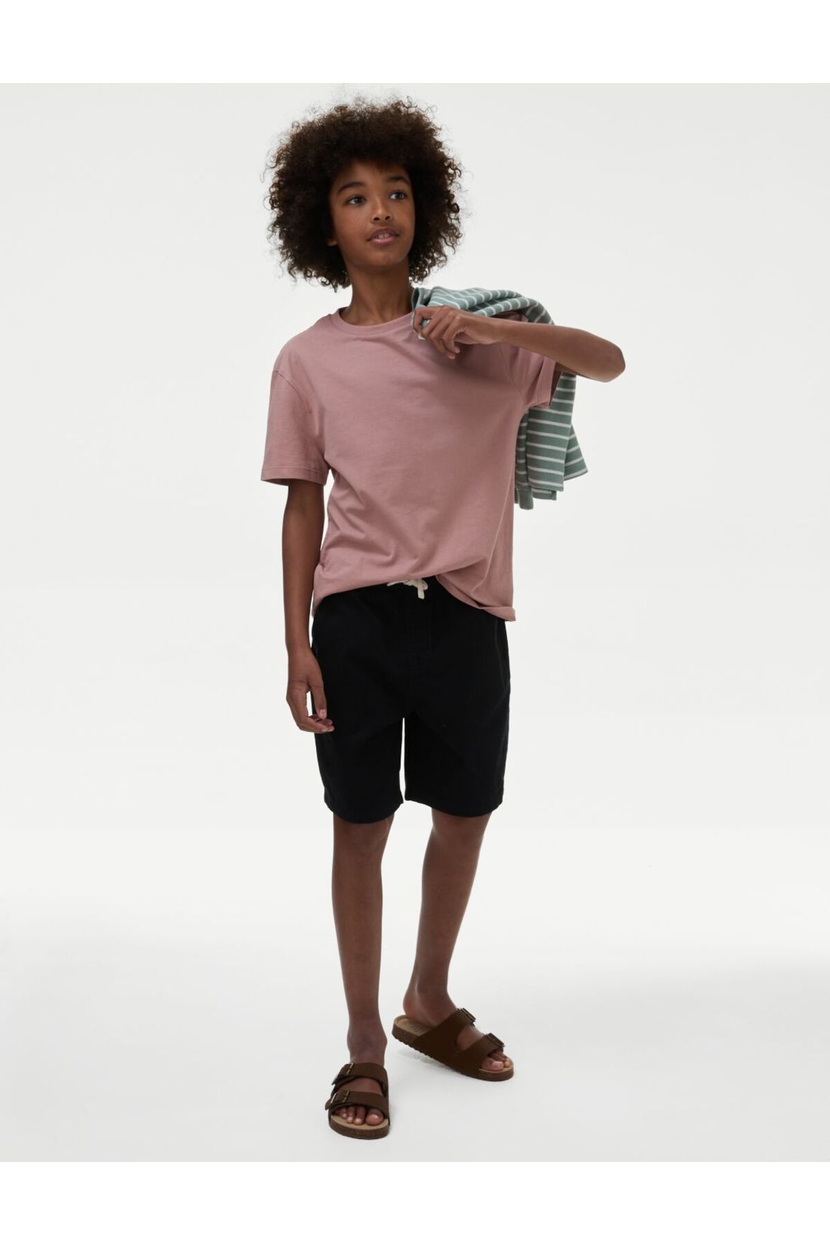 Marks & Spencer Saf Pamuklu Regular Fit Şort (6-16 Yaş)