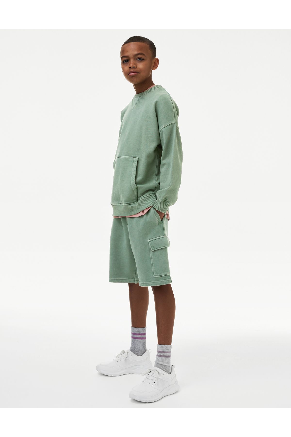 Marks & Spencer Regular Fit Kargo Şort (6-16 Yaş)