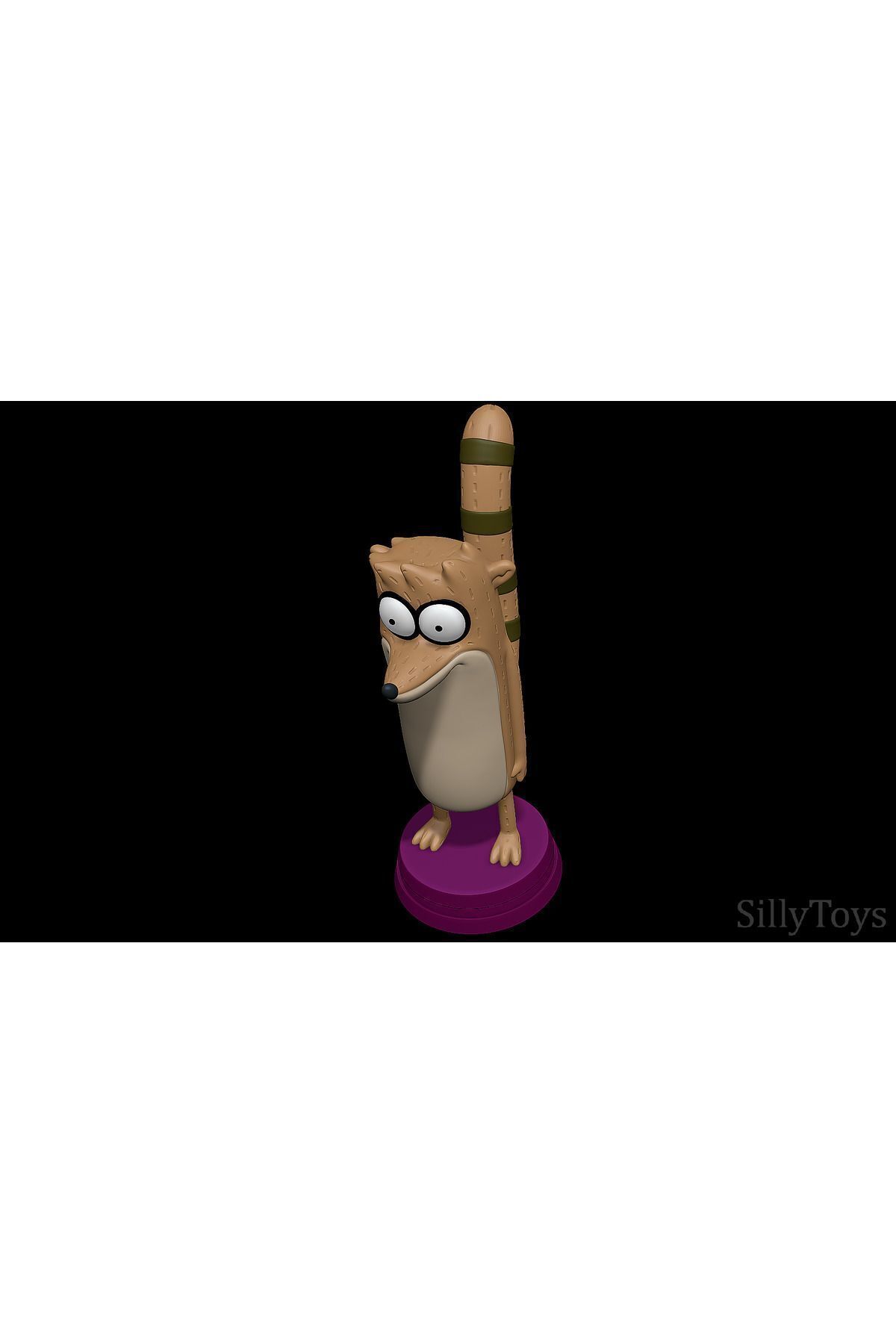 Lineex Art Sürekli Dizi Rigby Figür 15cm Dev Boy - Regular Show Rigby Figure