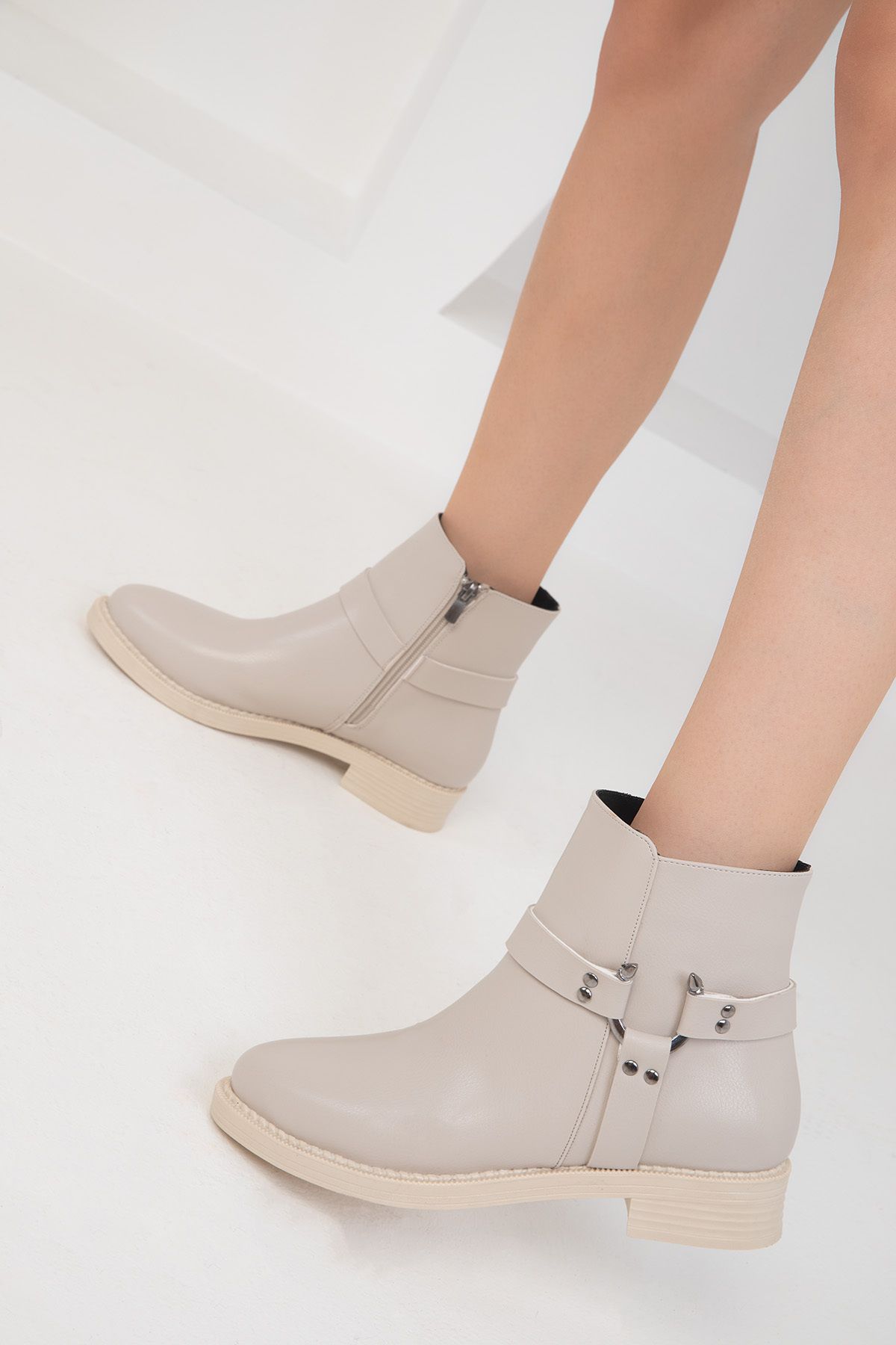 SOHO Bej Kadın Bot & Bootie 19796