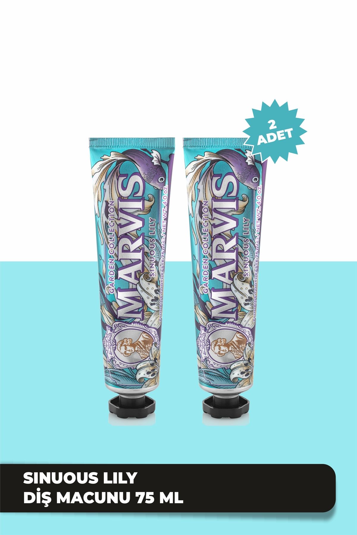 Marvis Sinuous Lily Diş Macunu 75 ML x 2 Adet Avantajlı Set