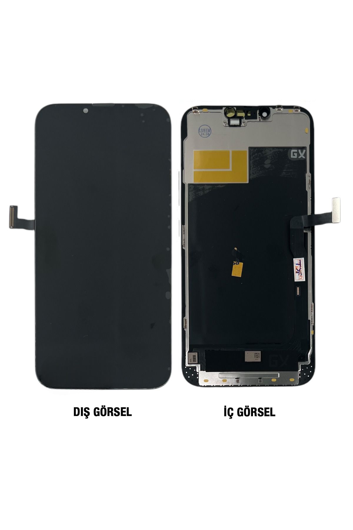 Teknonet İphone 13 Pro Max Uyumlu Gx Oled Lcd Dokunmatik Ekran Çıtalı - Siyah