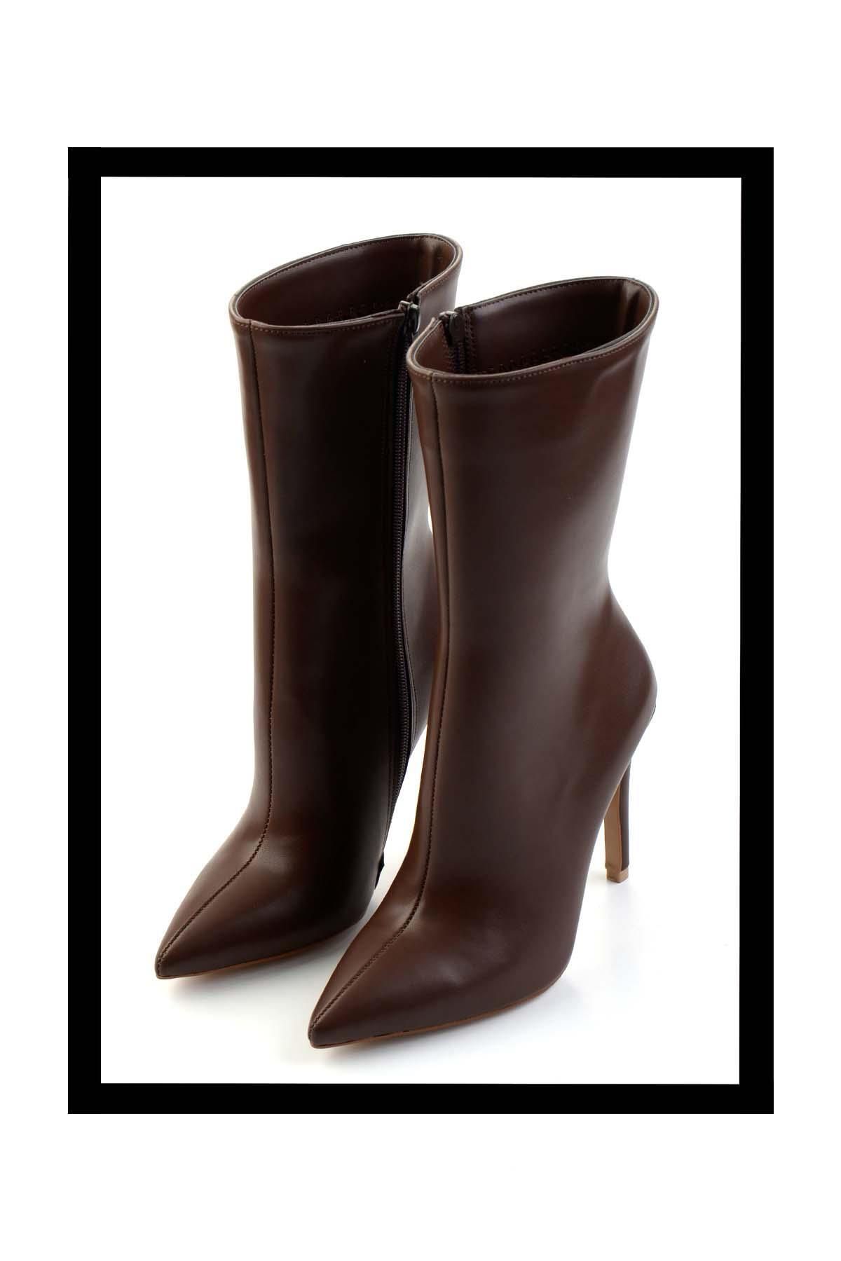 Bambi Kahve  Kadın Bot & Bootie K02209740309