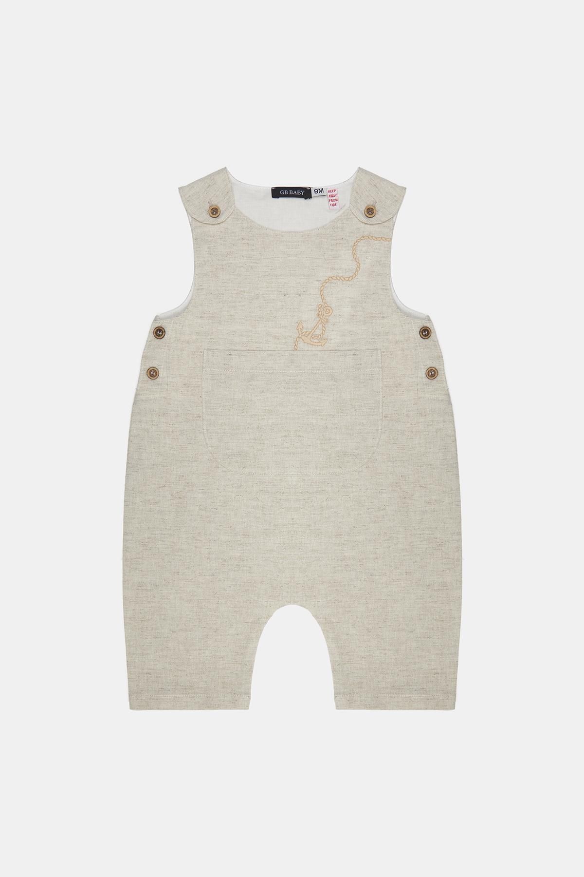GB Baby Bg Store Erkek Bebek Bej Tulum 23ss2bg1805