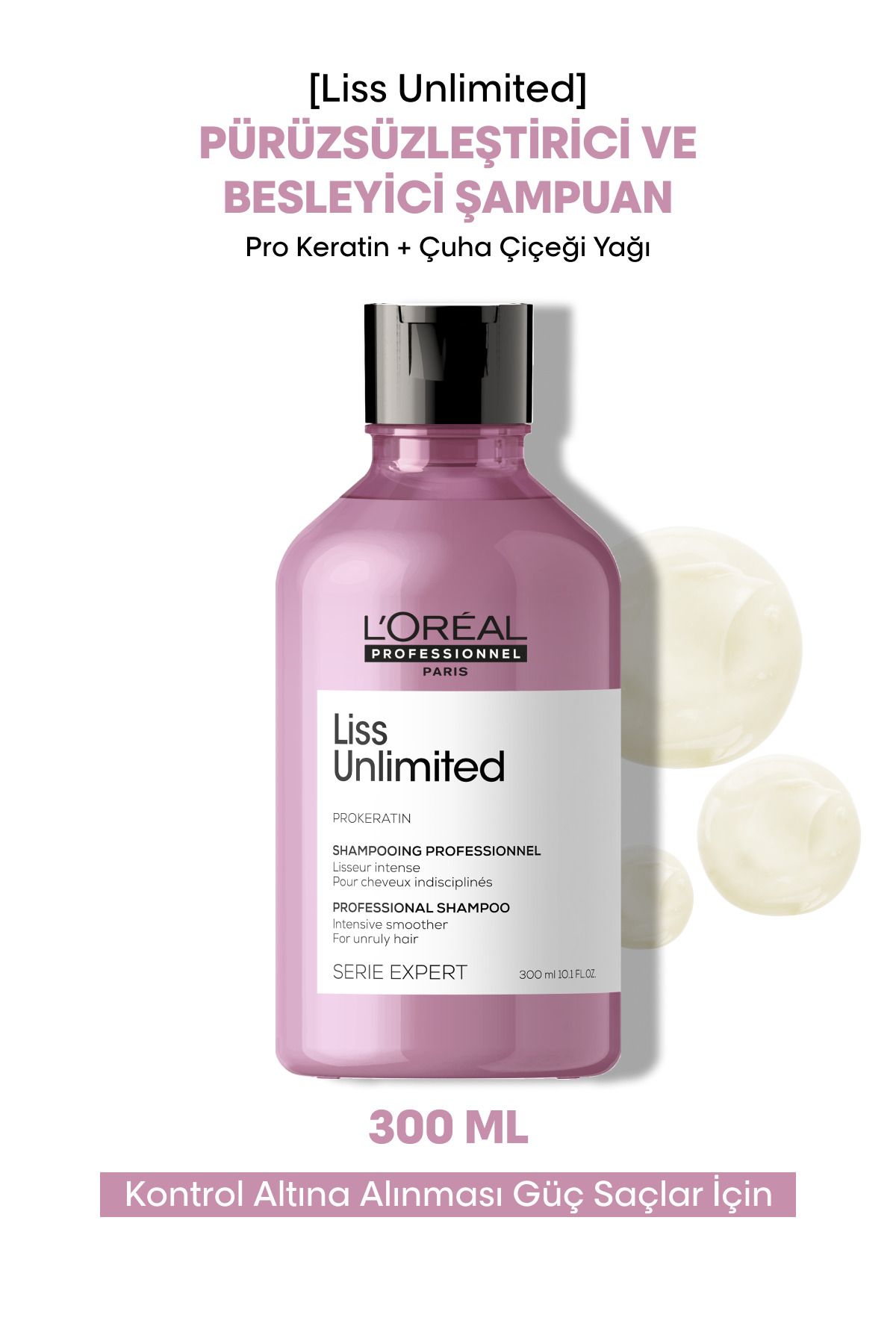 L'oreal Professionnel Serie Expert Liss Unlimited Elektriklenme Karşıtı Ve Yoğun Yumuşaklık Veren Şa