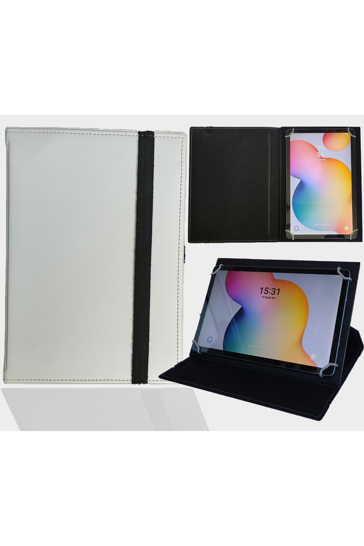 ZDN Case Honor Pad X8a 11 inç Tablet Uyumlu Standlı Üniversal Kapaklı Tablet Kılıfı