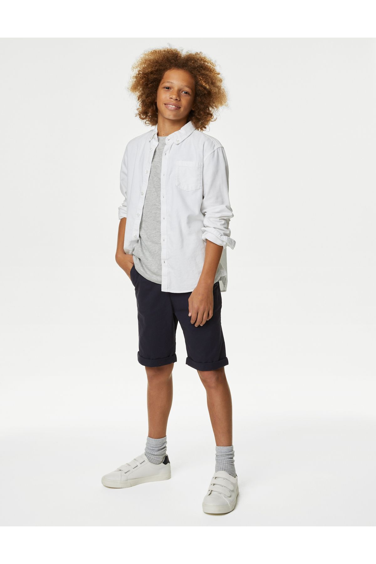 Marks & Spencer Regular Fit Chino Şort (6-16 Yaş)