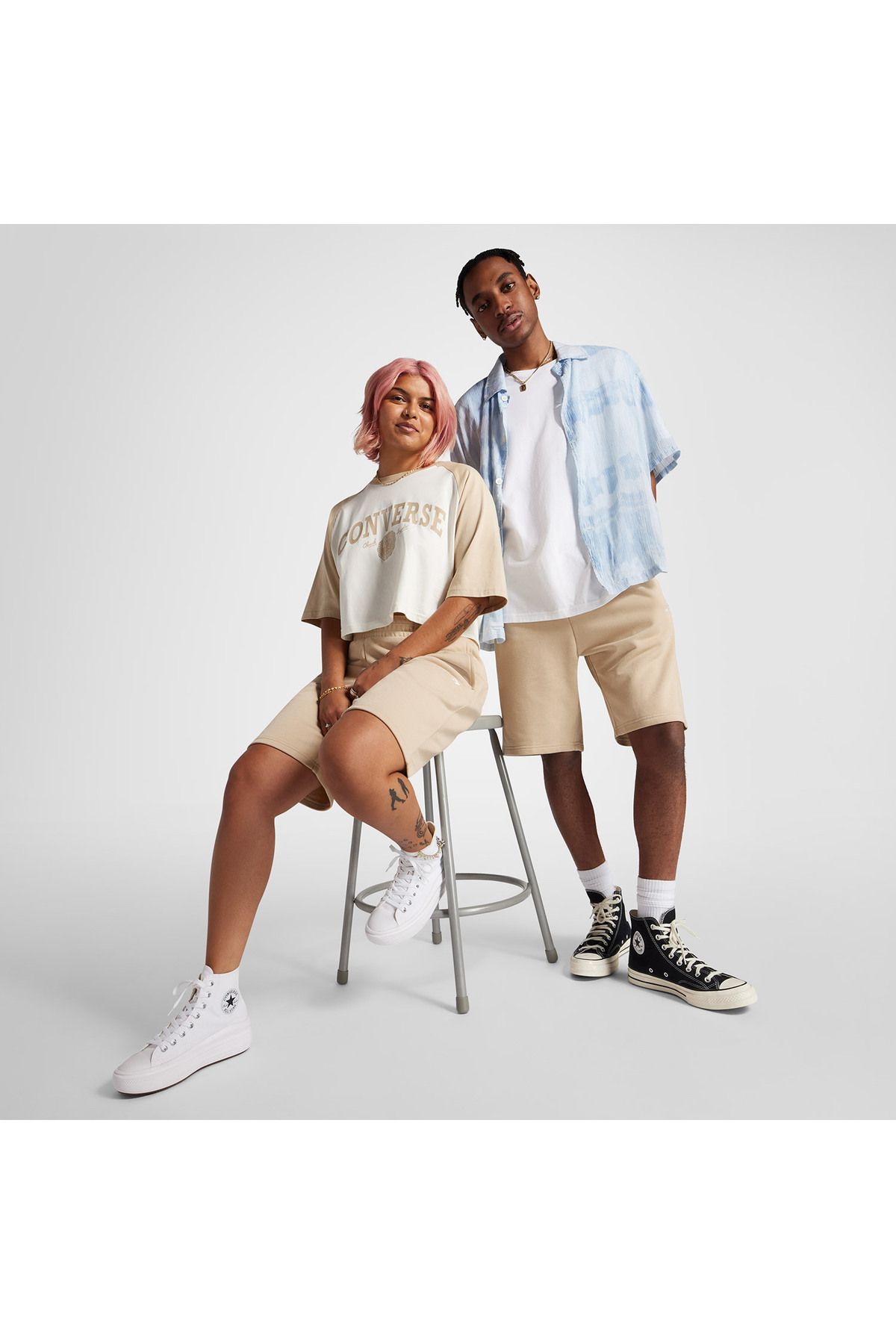 Converse Go-to Unisex Bej Şort