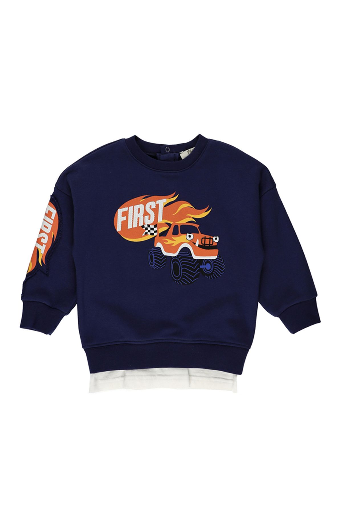 Panço Erkek Bebek Baskılı Sweatshirt