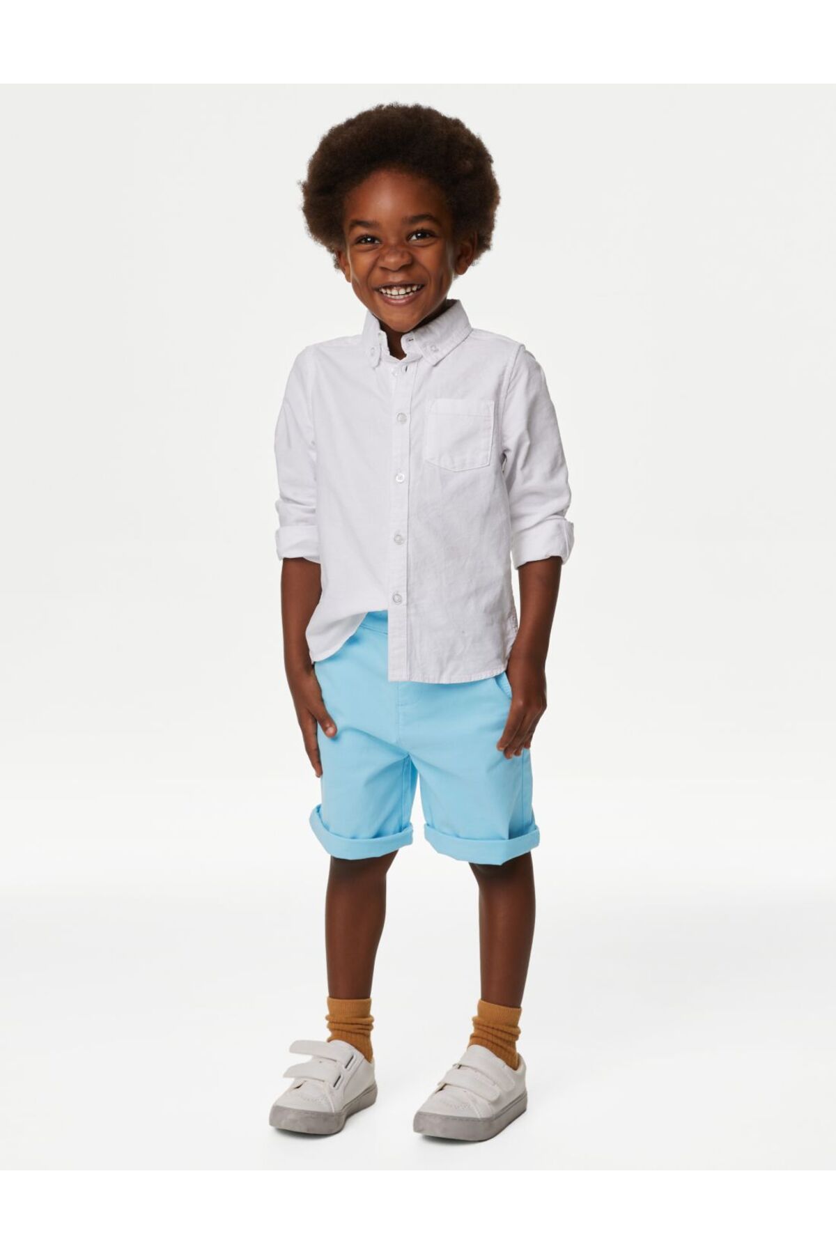 Marks & Spencer Pamuklu Chino Şort (2-8 Yaş)