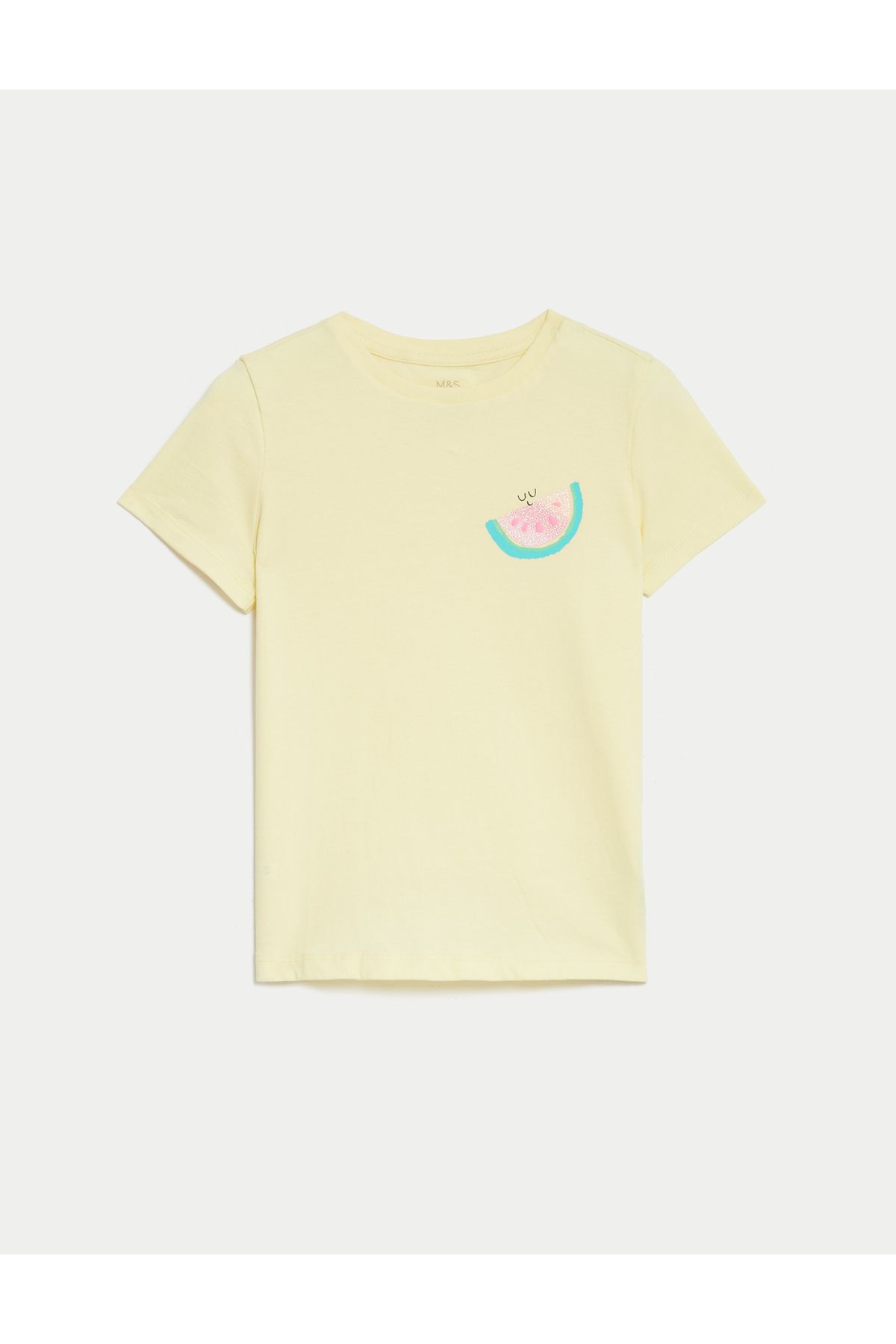 Marks & Spencer Saf Pamuklu Kısa Kollu T-Shirt (2-7 Yaş)