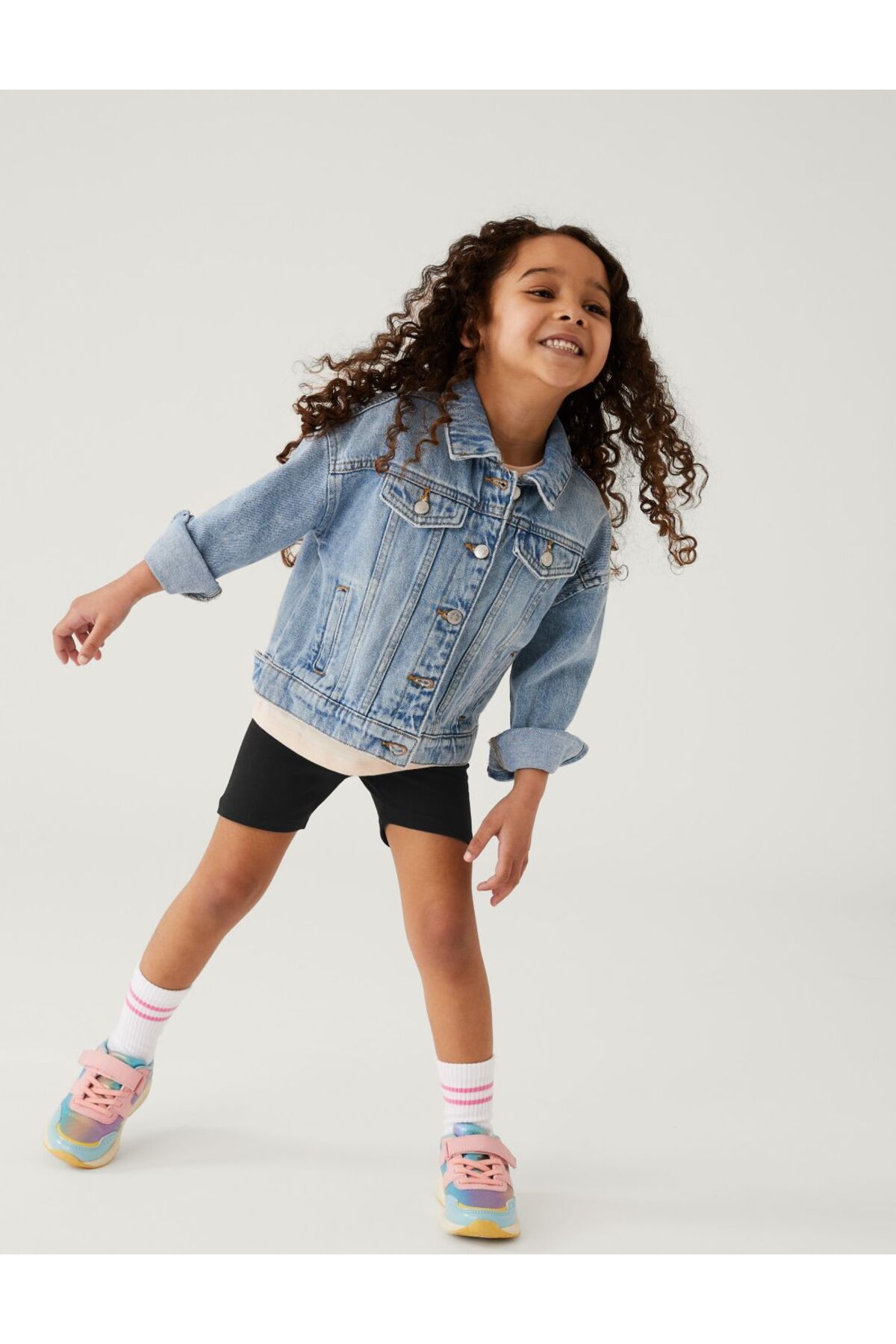 Marks & Spencer 3'lü Regular Fit Biker Şort (2-7 Yaş)