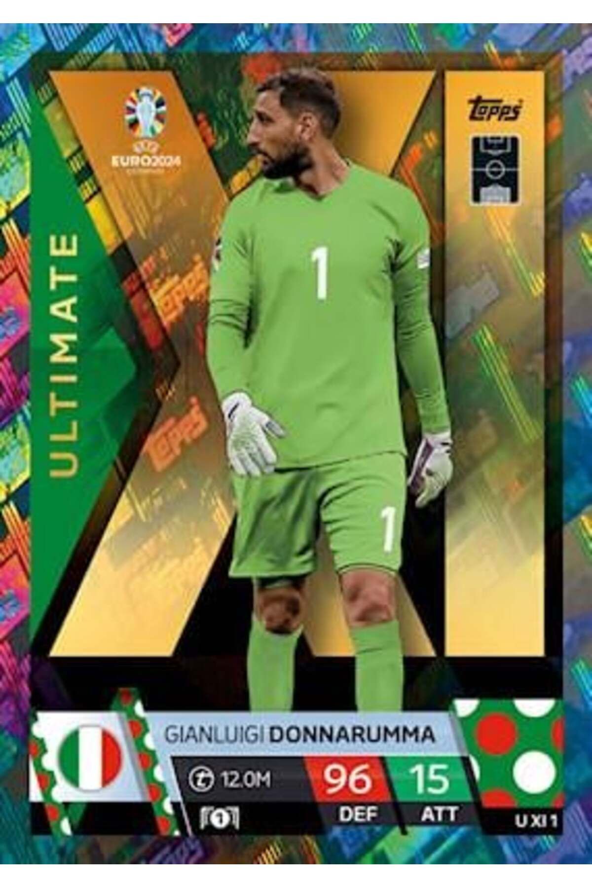 Topps Match Attax Euro 2024 Futbol Kartları Ultimate XI Gianluigi Donnarumma UXI01