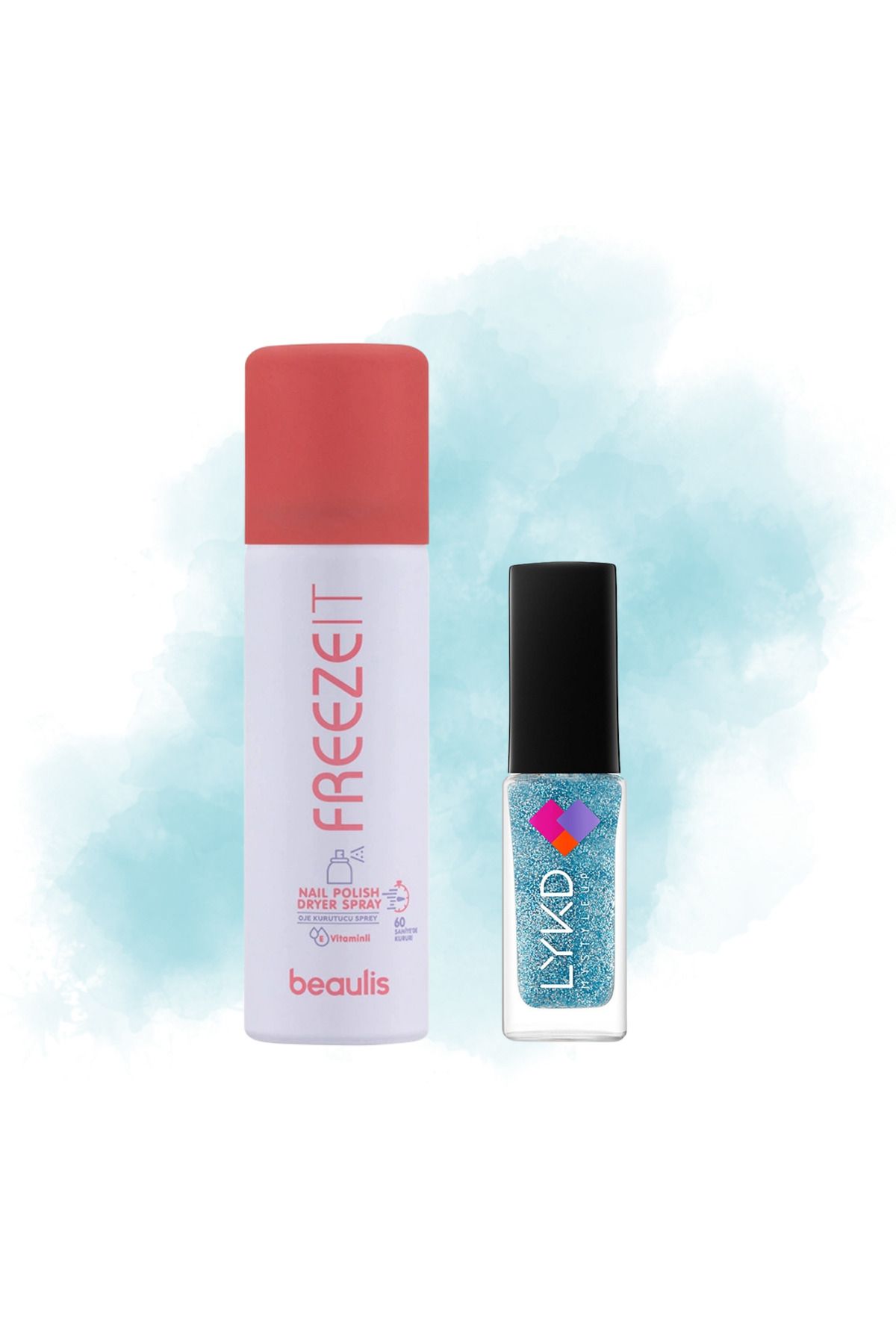 lykd Beaulis Freeze It Oje Kurutucu Sprey 50 ml - LYKD Oje 907 Azure