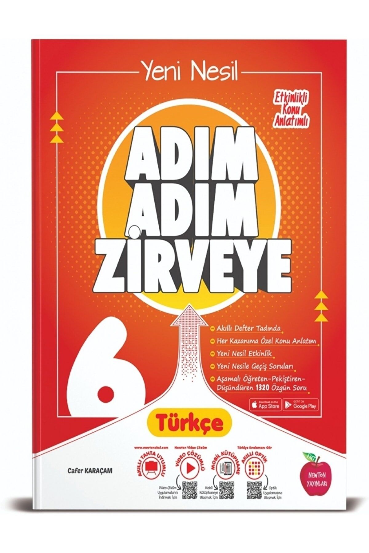 Newton Yayınları 6. Sınıf Adım Adım Zirveye Türkçe Soru Bankası / Cafer Karaçam / Newton Yayınları / 9786057336699