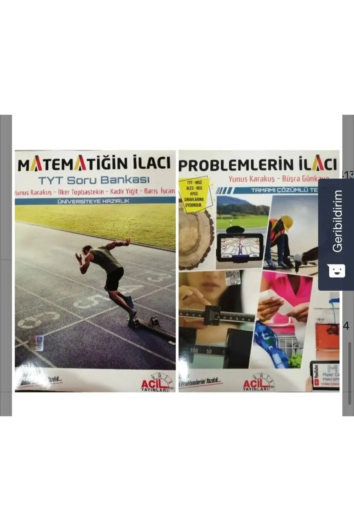 Apotemi Yayınları APOTEMİ ACİL 2025 Güncellenmiş Müfredat Meb Uyumlu Tyt Matematiğin Ilacı Ve Problemlerin Ilacı Soru
