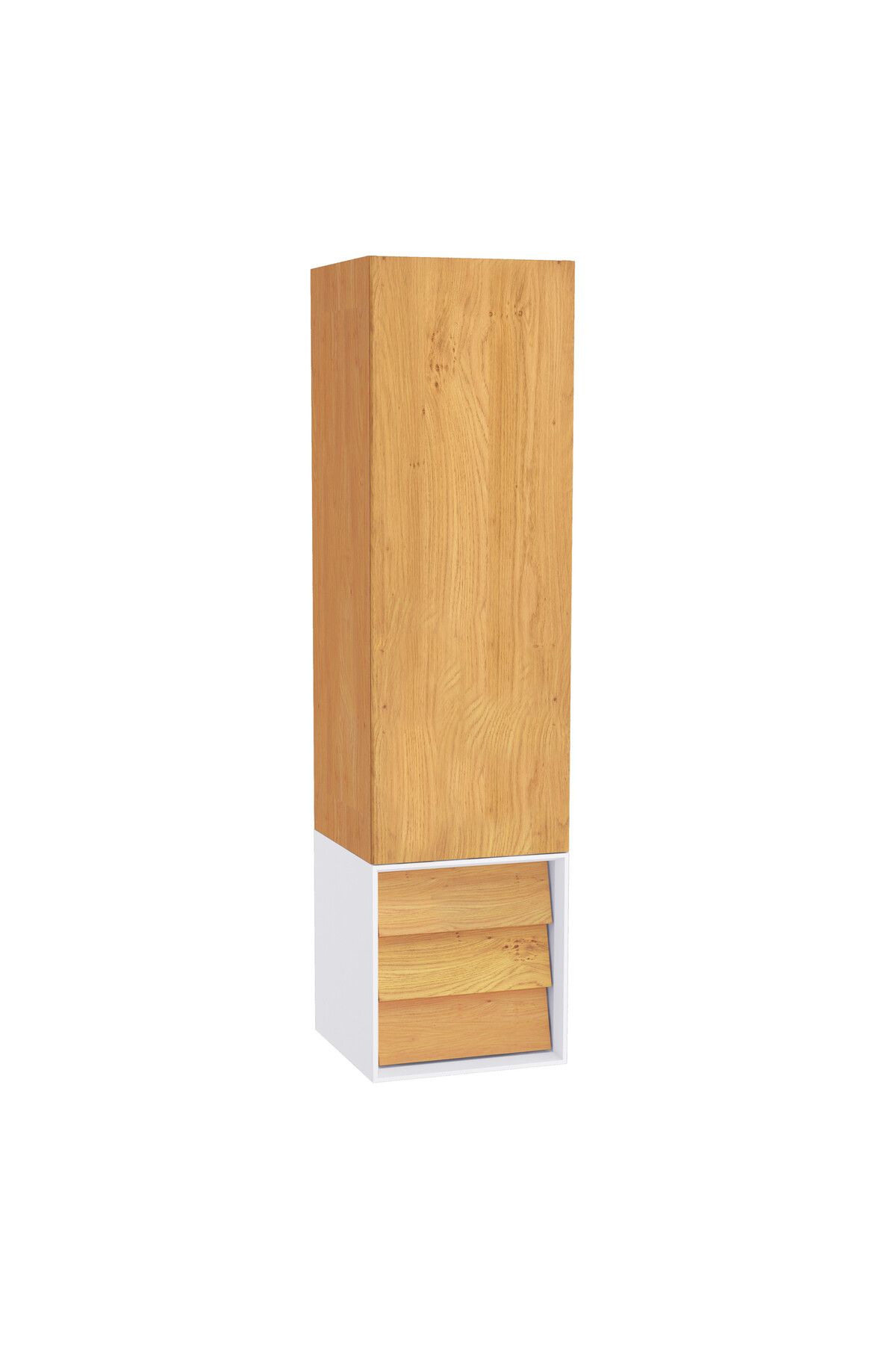 VitrA Frame 61257 Boy Dolabı Çekmeceli 40 cm Mat Soft Beyaz
