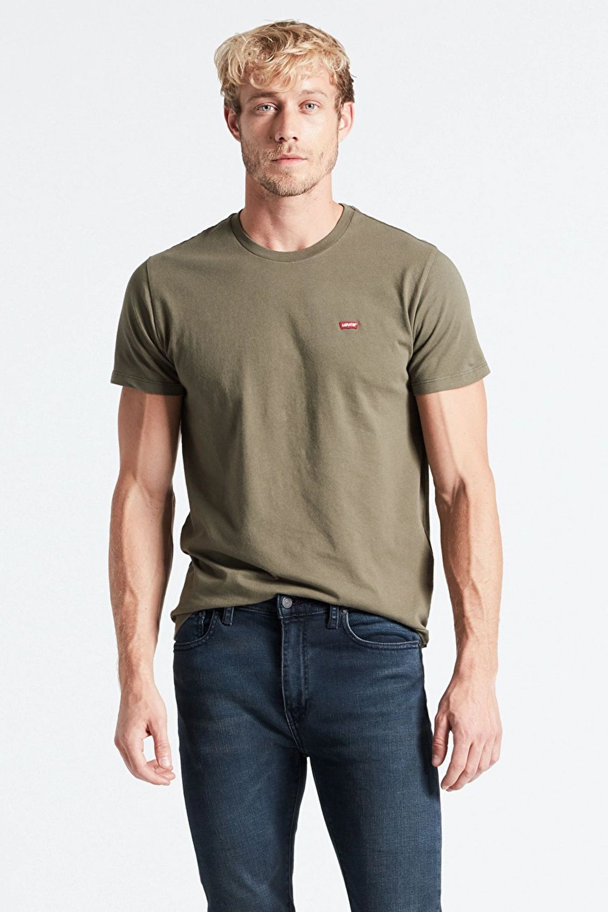 Levi's Erkek Haki Bisiklet Yaka Tshirt 56605-0110