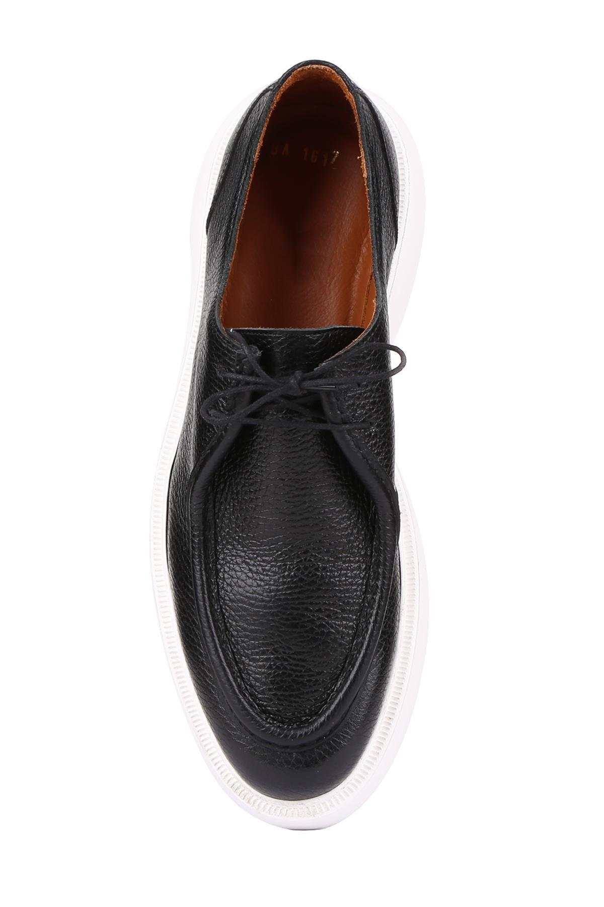کفش کژوال مشکی مردانه پاشنه تخت Shoetyle - کد 799696478