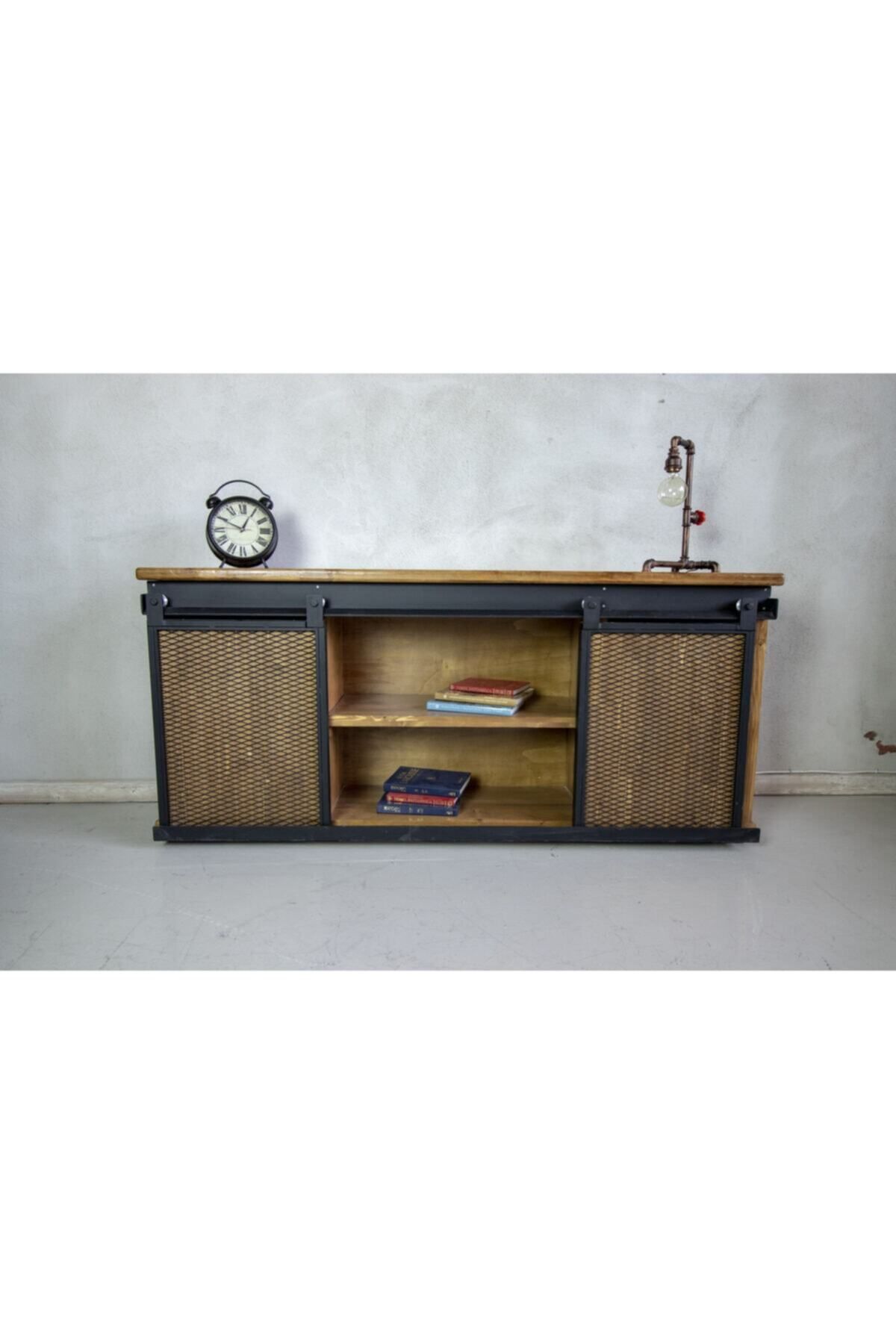 deryawood Raweyn Masif Ahşap Konsol 180x43 Cm