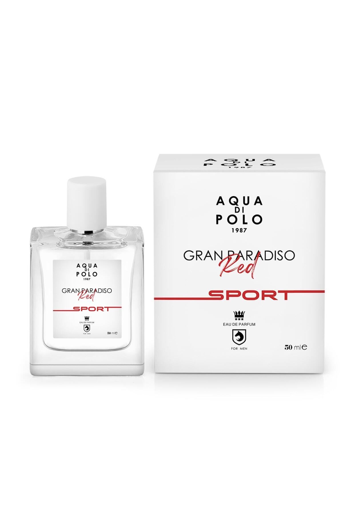 Aqua Di Polo 1987 Gran Paradiso Red Sport 50 ml Odunsu, Aromatik Erkek Edp Apcn000510