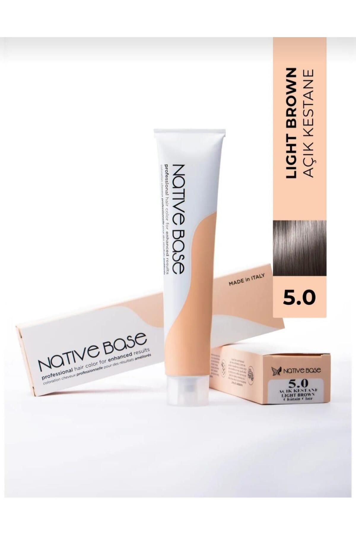 Native Base Saç Boyası 5.0 Açık Kestane 100 ml