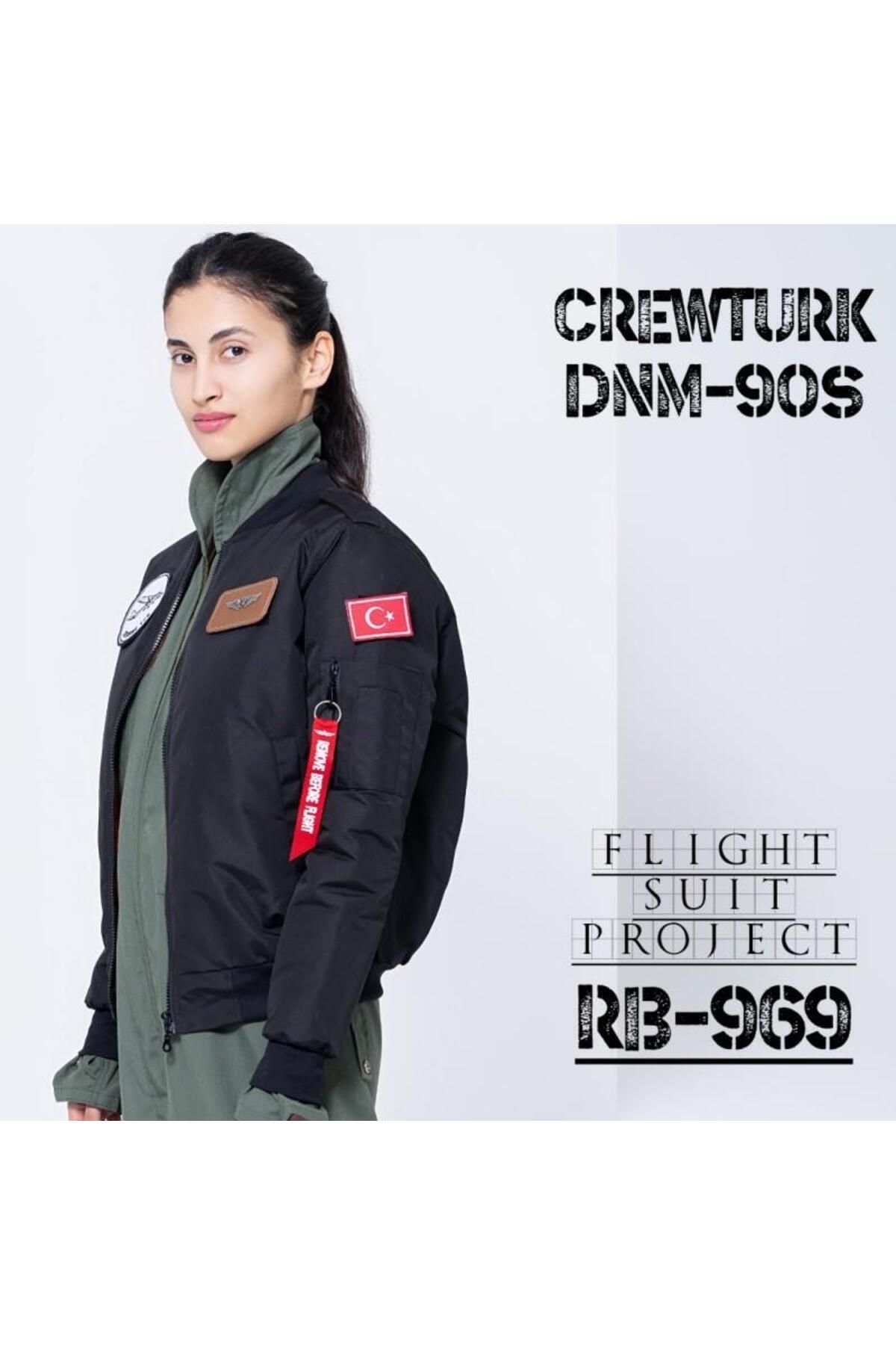 CREWTURK DNM90S Pilot Montu Kumas ( A Class ) Siyah