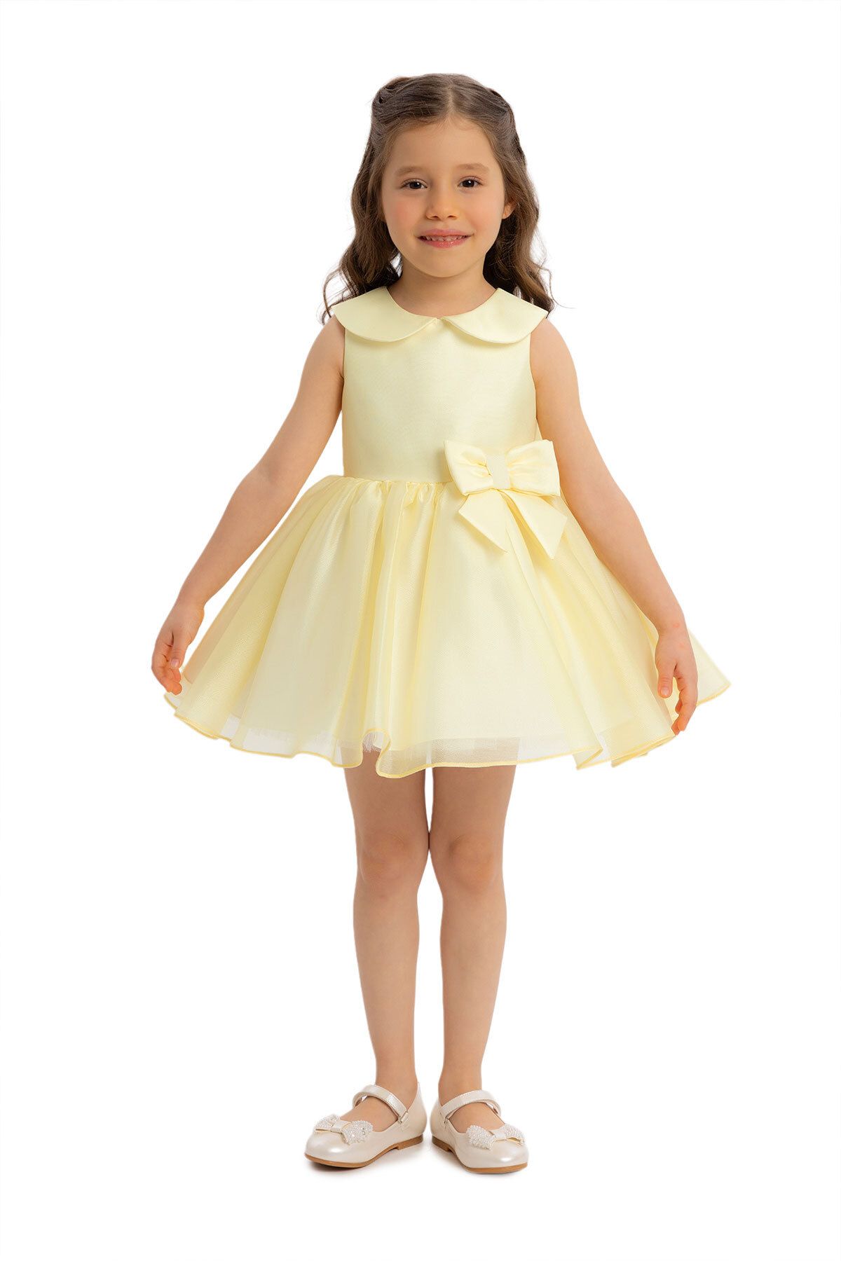 Pamina Kız Bebek Elbise Sarı