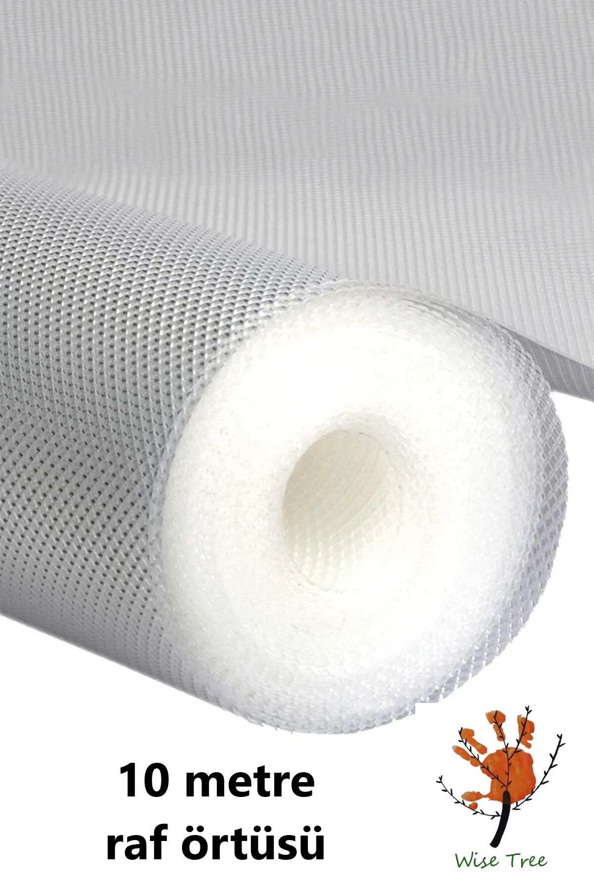 wise tree 10 Metre Şeffaf Raf Örtüsü Dolap Ve Çekmece Içi Kaymaz Kaydırmaz Örtü-45x10 Mt