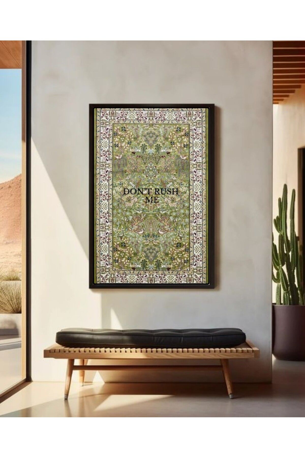 Wiggyart RUG collection 'dont rush me' poster