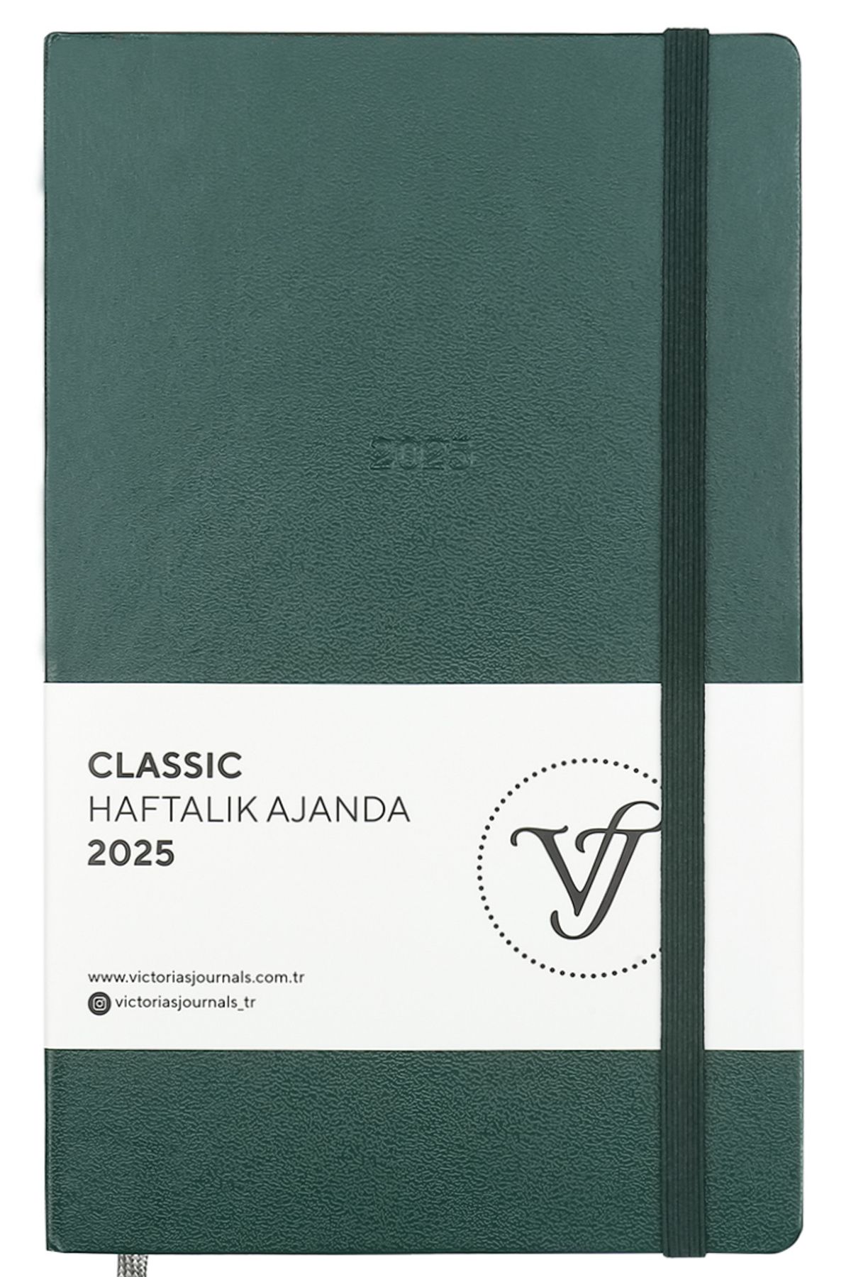 Victoria's Journals Classic 2025 Haftalık Ajanda 13x21 cm Sert Kapak Ivory 100gr.