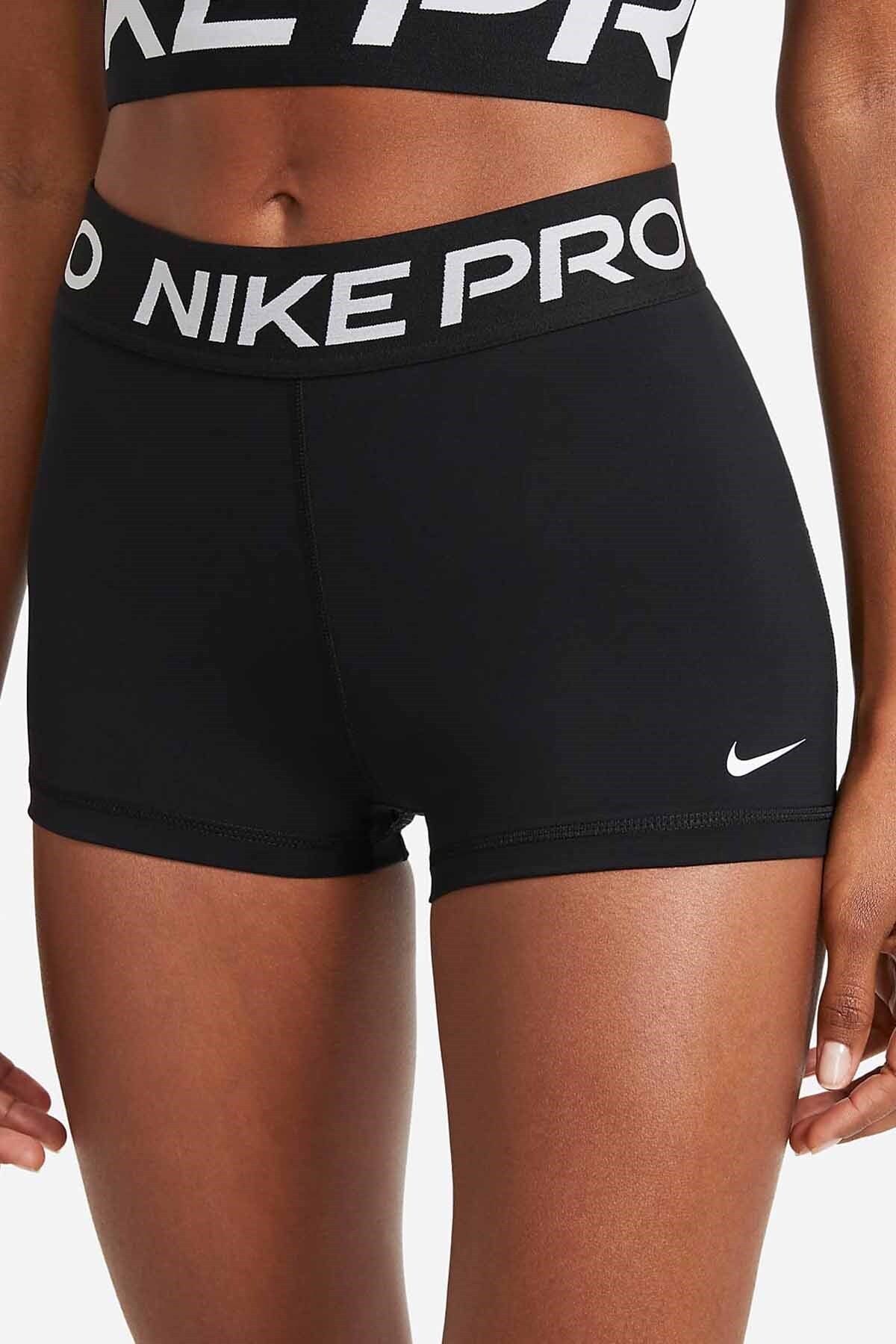 Nike Pro Women's 3" Shorts Kadın Pro Alt Cz9857-010-sıyah