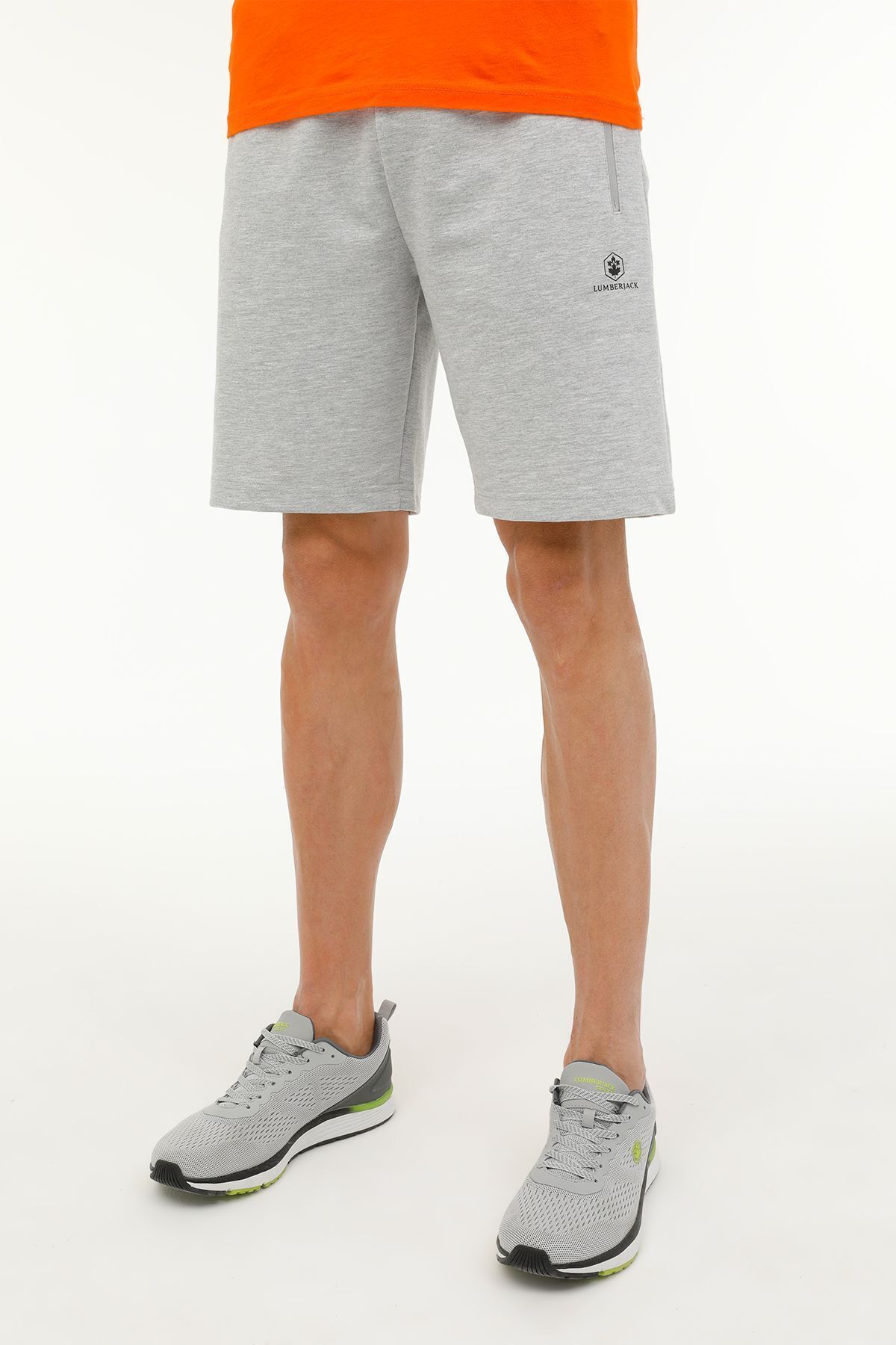 Lumberjack 4m M-ct103 Basıc Short 4fx,grı Melan, Xl