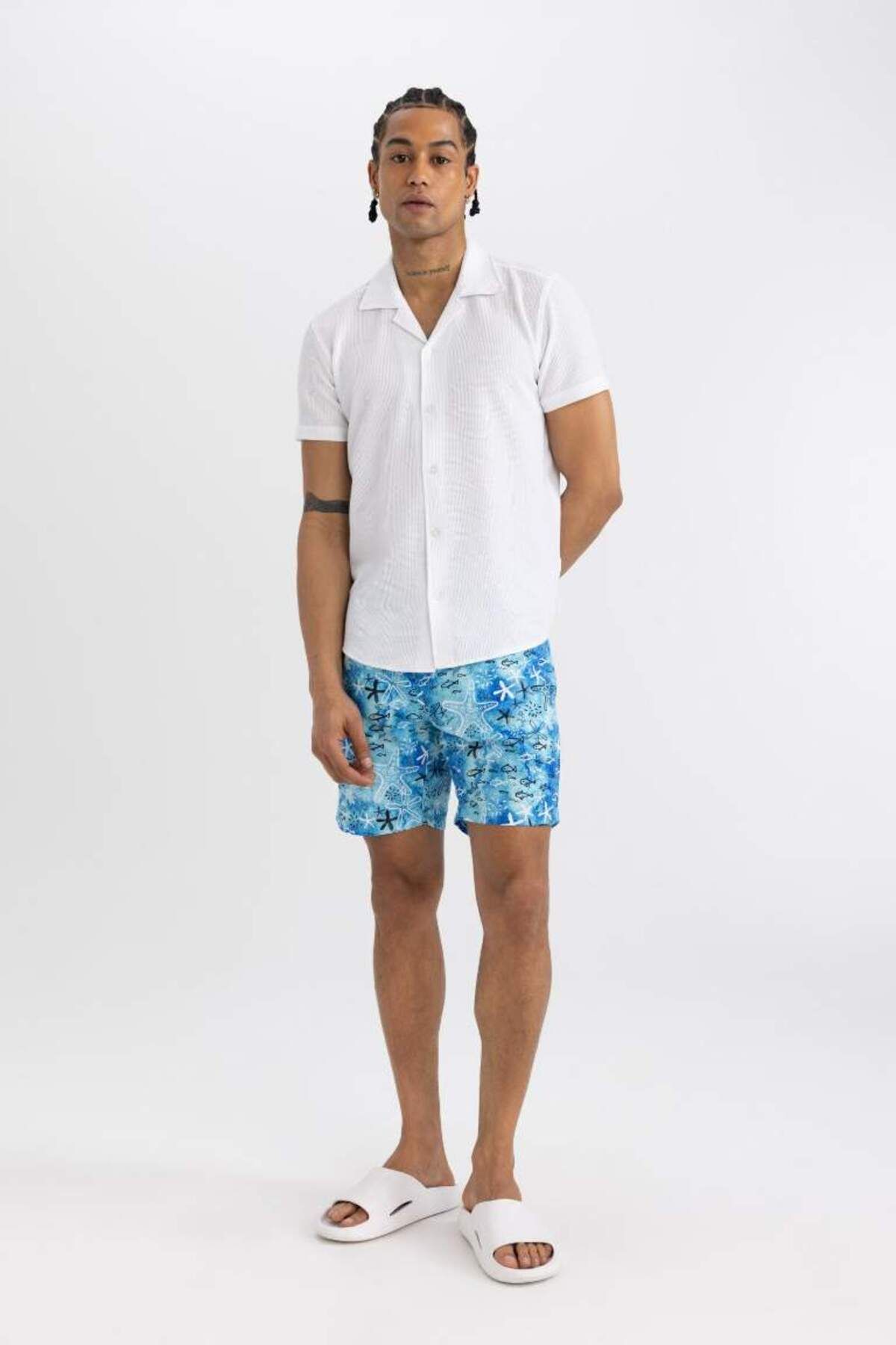 Defacto Knitted Set AQUA