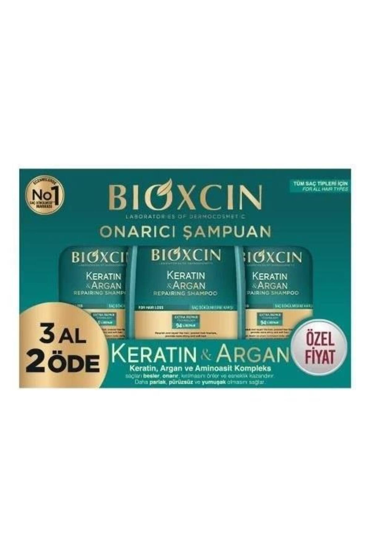 Bioxcin Keratin ve Argan Onarıcı Şampuan 300 ml - 3 Al 2 Öde
