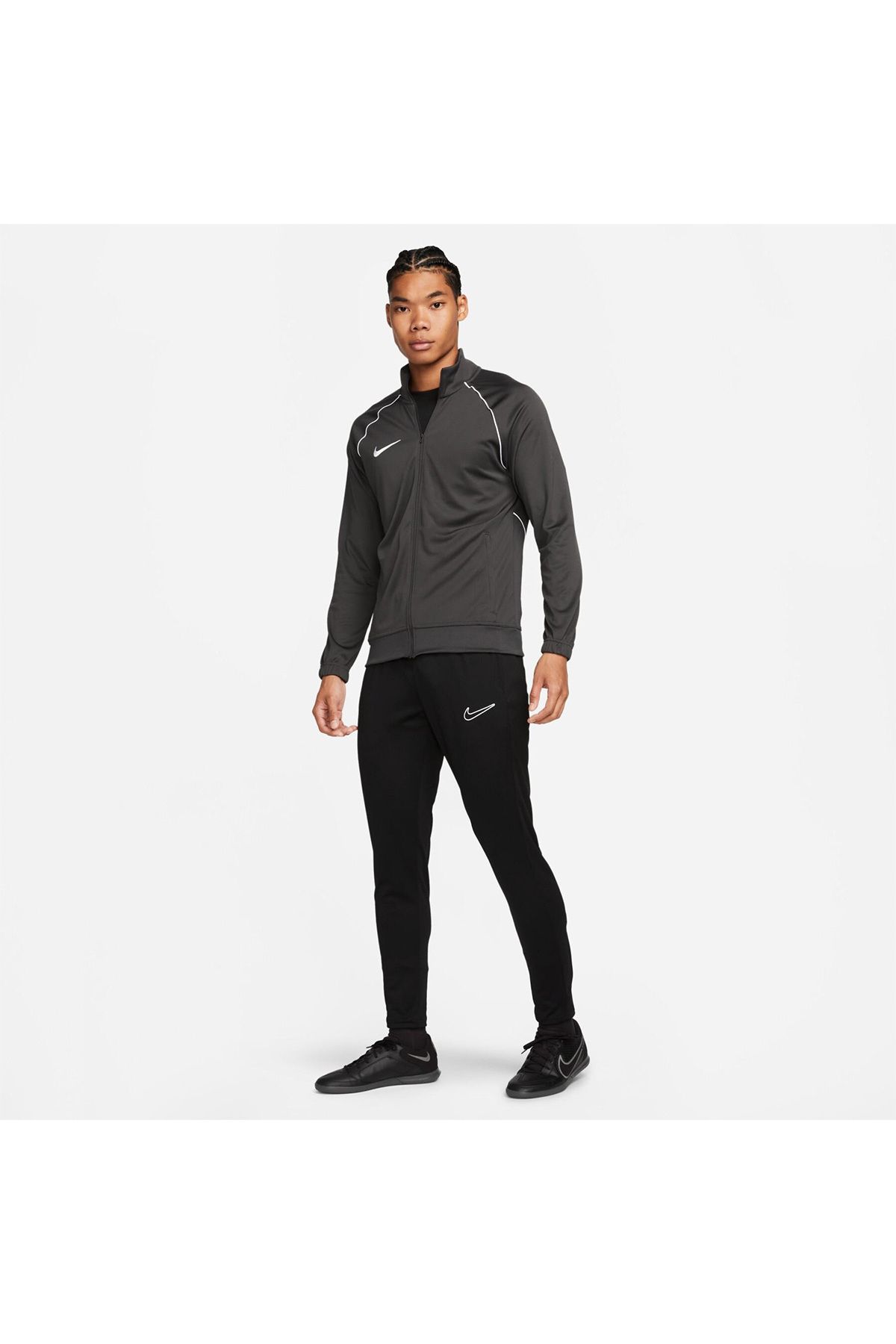 Nike Dri Fit Academy Pro Half Zip Erkek Gri Dik Yaka Sweatshirt