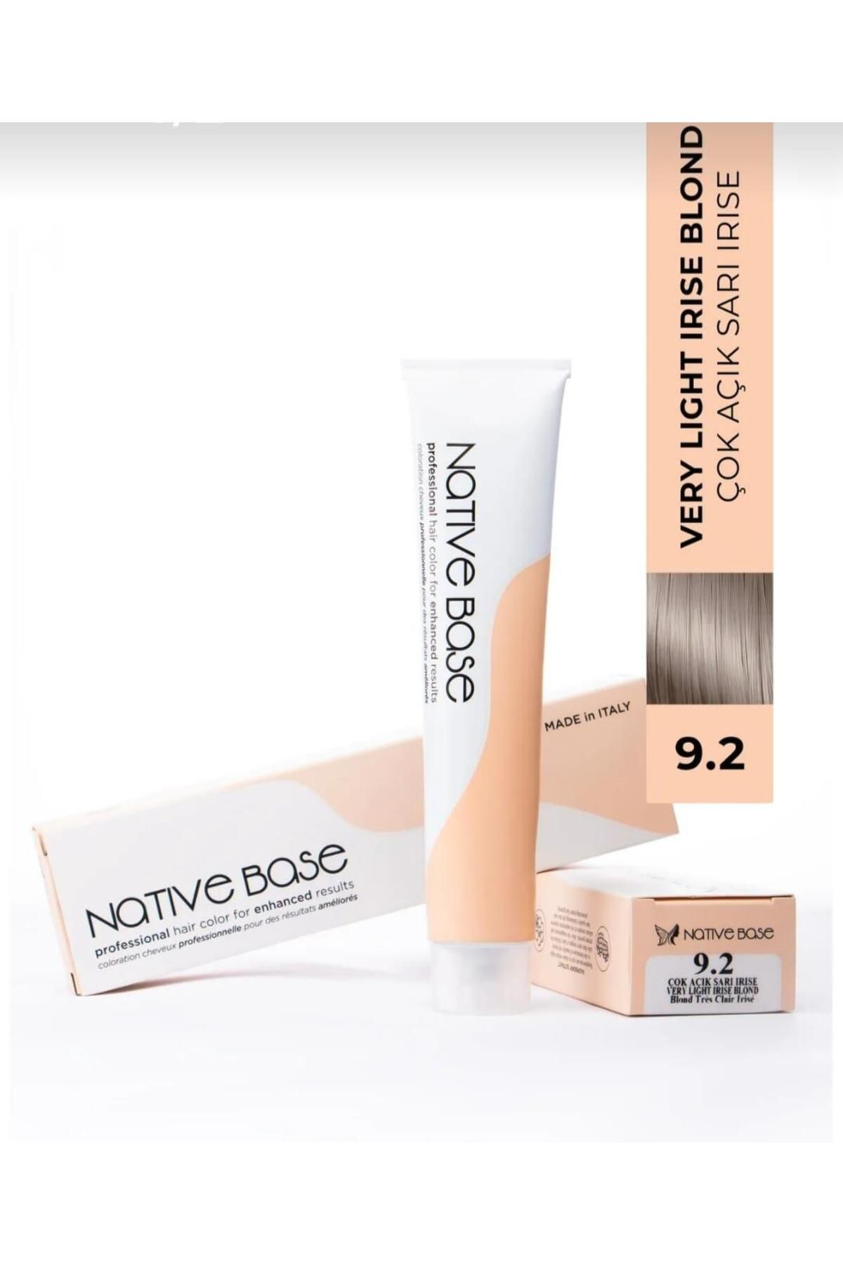 Native Base Saç Boyası 9.2 Çok Açık Sarı Irise 100 ml