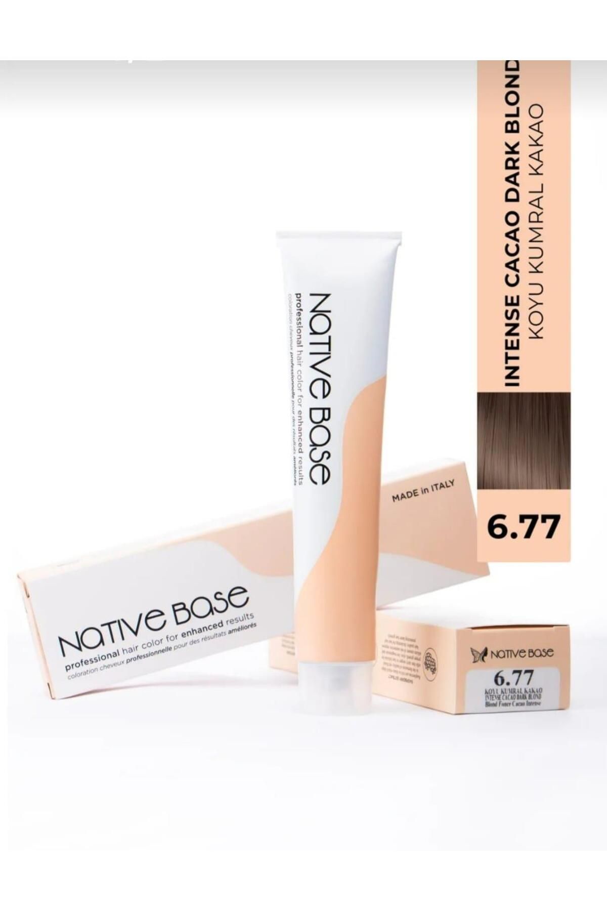 Native Base Saç Boyası 6.77 Koyu Kumral Kakao 100 ml