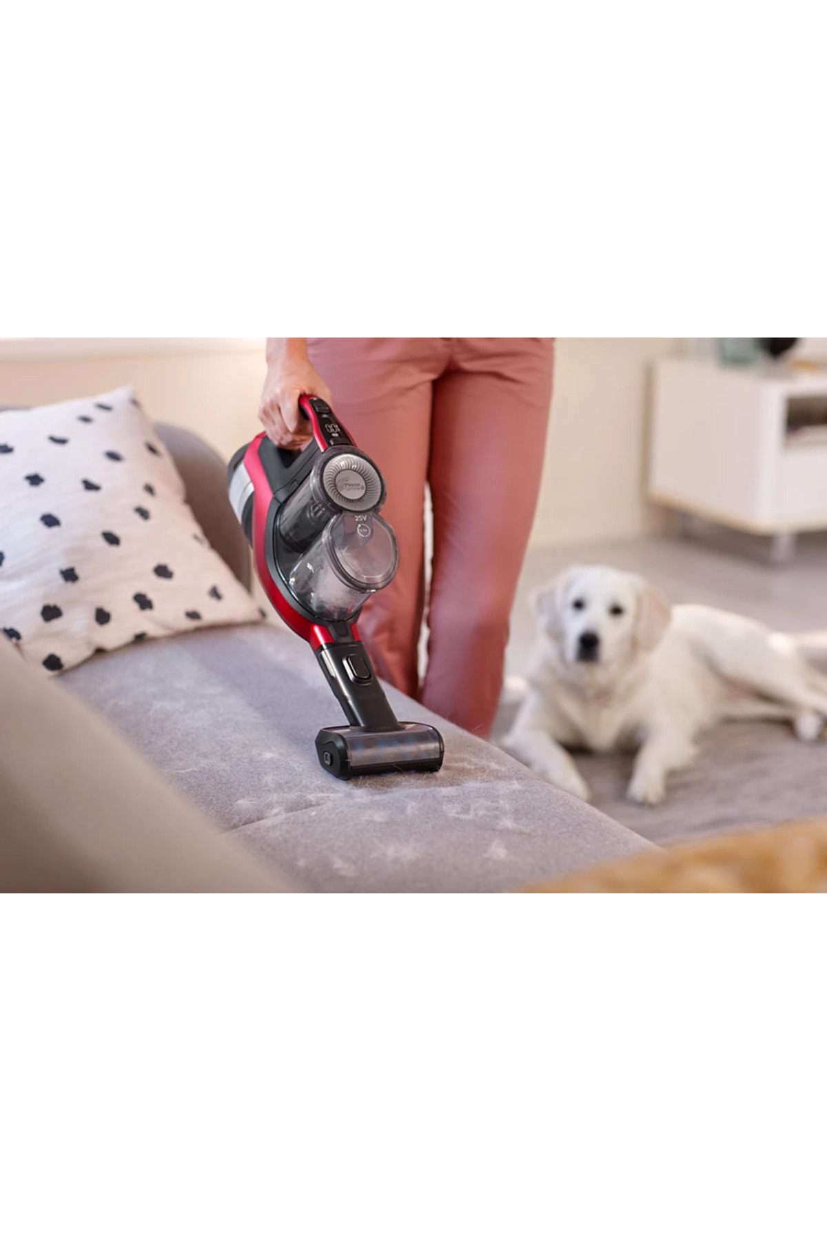 Şarjlı Dik Süpürge Kırmızı SpeedPro Max Powercylone8 PowerBlade Özellikli