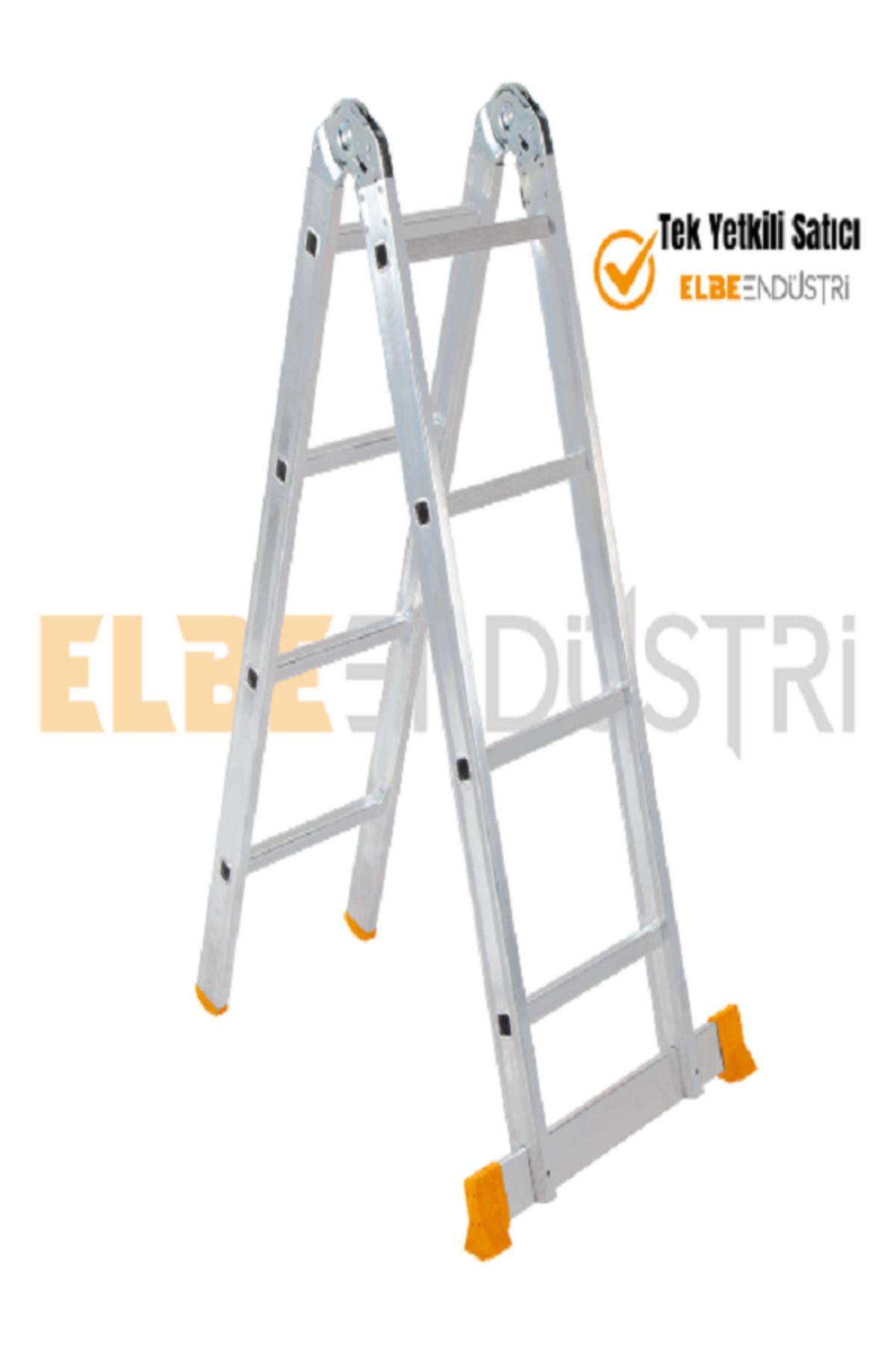 ELBE 2x4 Metre Tek Kırmalı Alüminyum Merdiven