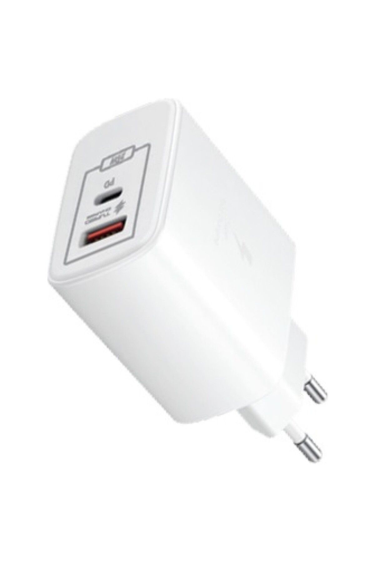 Armoris Yeni Nesil Çift Çıkışlı PD USB 25W Süper Hızlı Şarj İos Android Uyumlu Fast Charge Başlık Kafa Beyaz