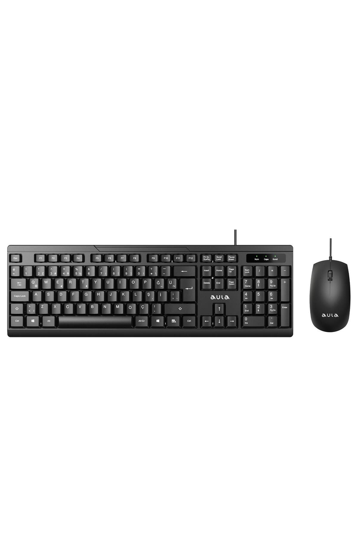 Genel Markalar Ac101 Kablolu Türkçe Q Klavye Ve 1200 Dpı Optik Mouse Seti