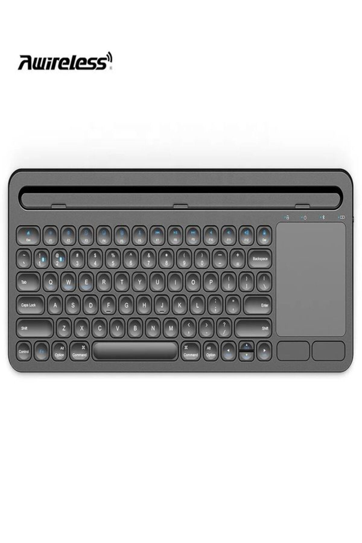 DEANB Türkçe Q, Type-c Şarjlı, Touchpad, Telefon, Tablet Standlı Bluetooth Klavye Ios/android/windows