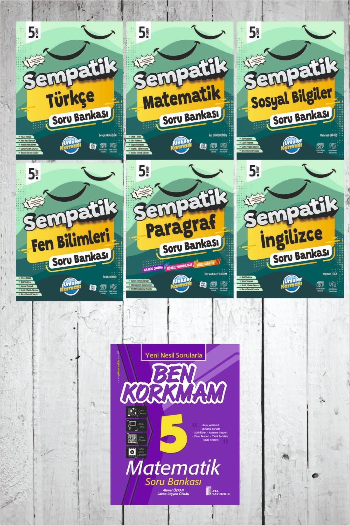 Ünlüler Karması 5.Sınıf Ünlüler Sempatik Soru Bankası Seti