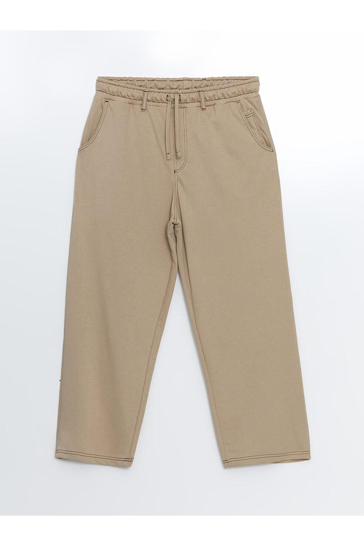 LC Waikiki LCW Casual Bej Rahat Kalıp Erkek Eşofman Altı