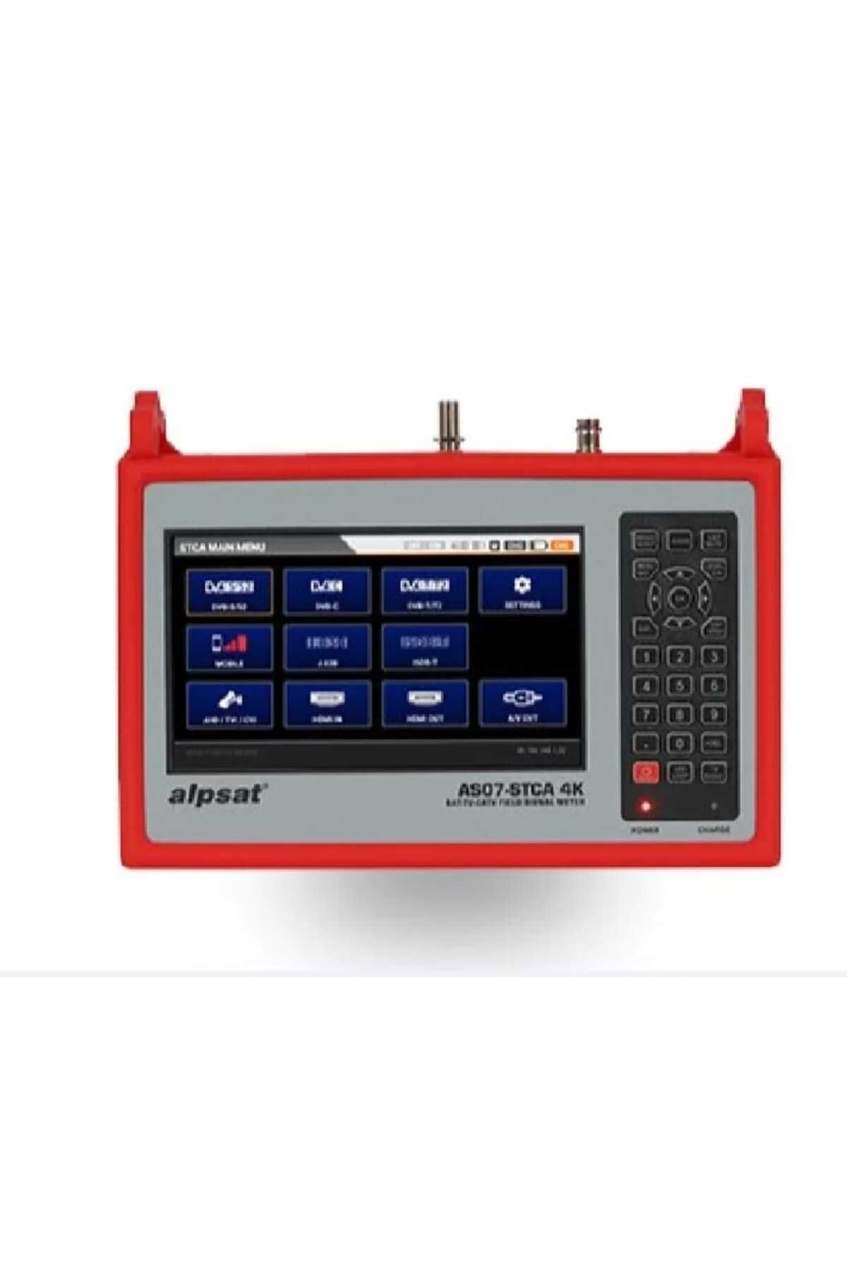 Alpsat AS07STCA-4K Dvb S-S2/T-T2/C/J.83B /Isdb-T   Uydu Sinyal Bulucu Metre, Satfinder 7