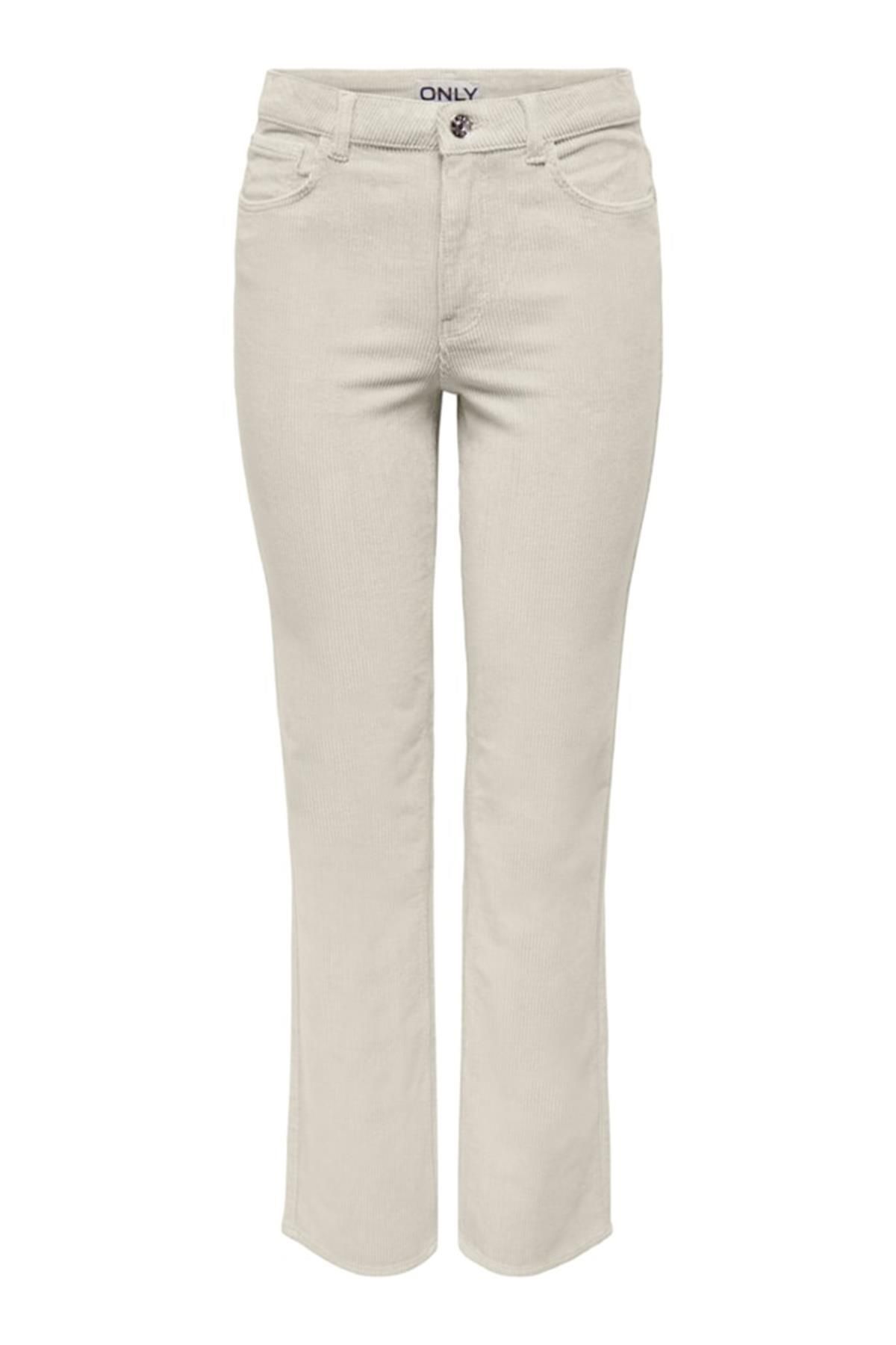 ONLY ONLEMILY HW LONG STR CORD PANT CC PNT KREM15278270